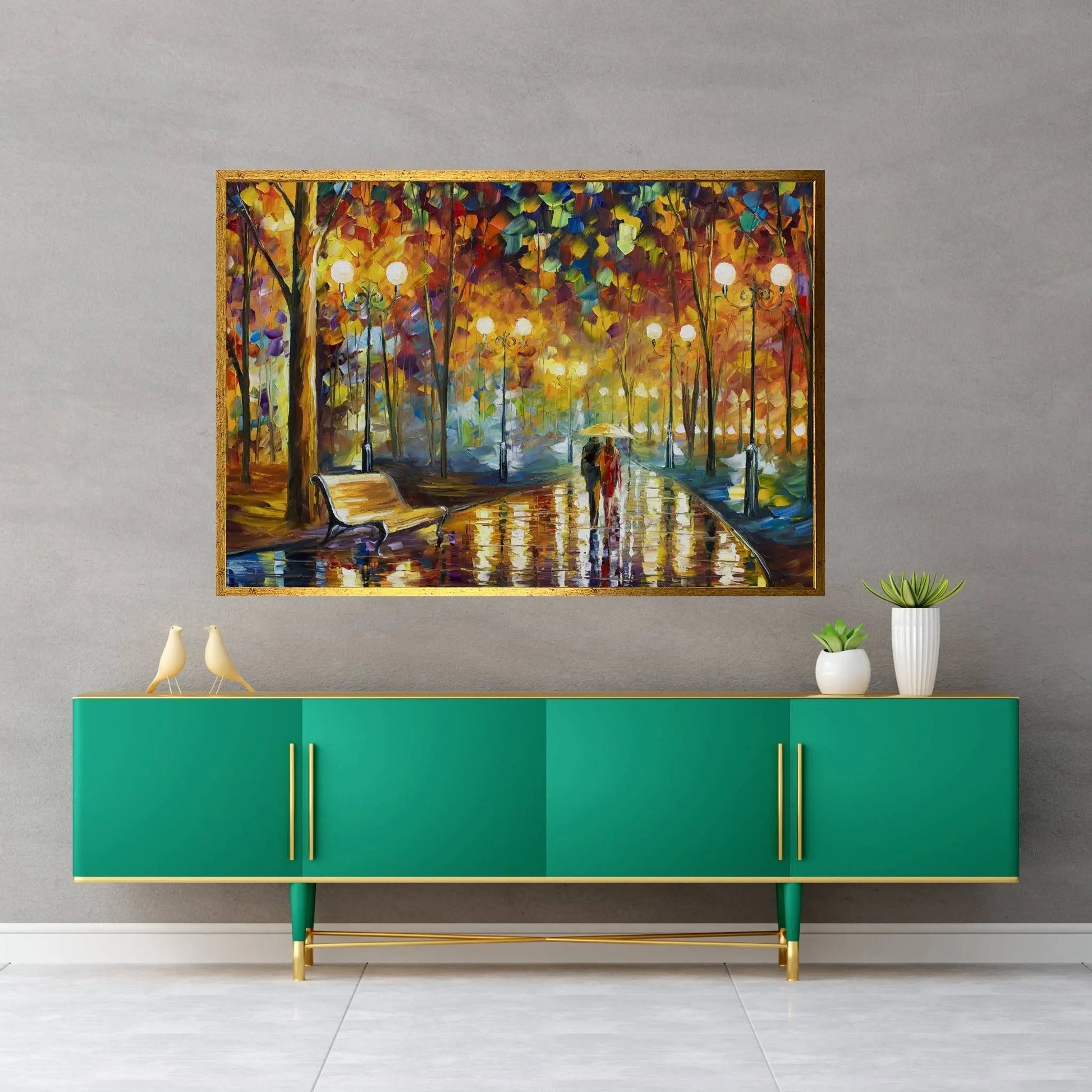 Rain's Rustle II Canvas Wall Art - Y Canvas