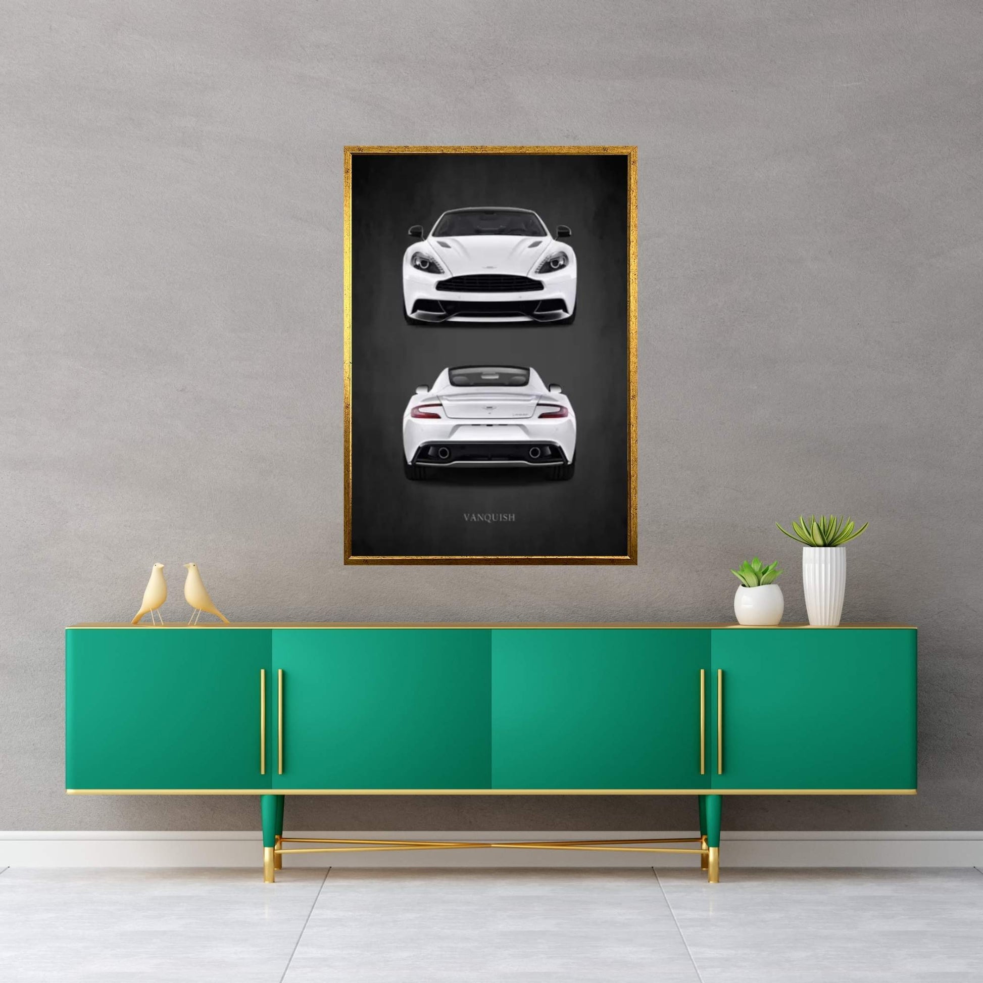 Aston Martin Vanquish Canvas Wall Art - Y Canvas