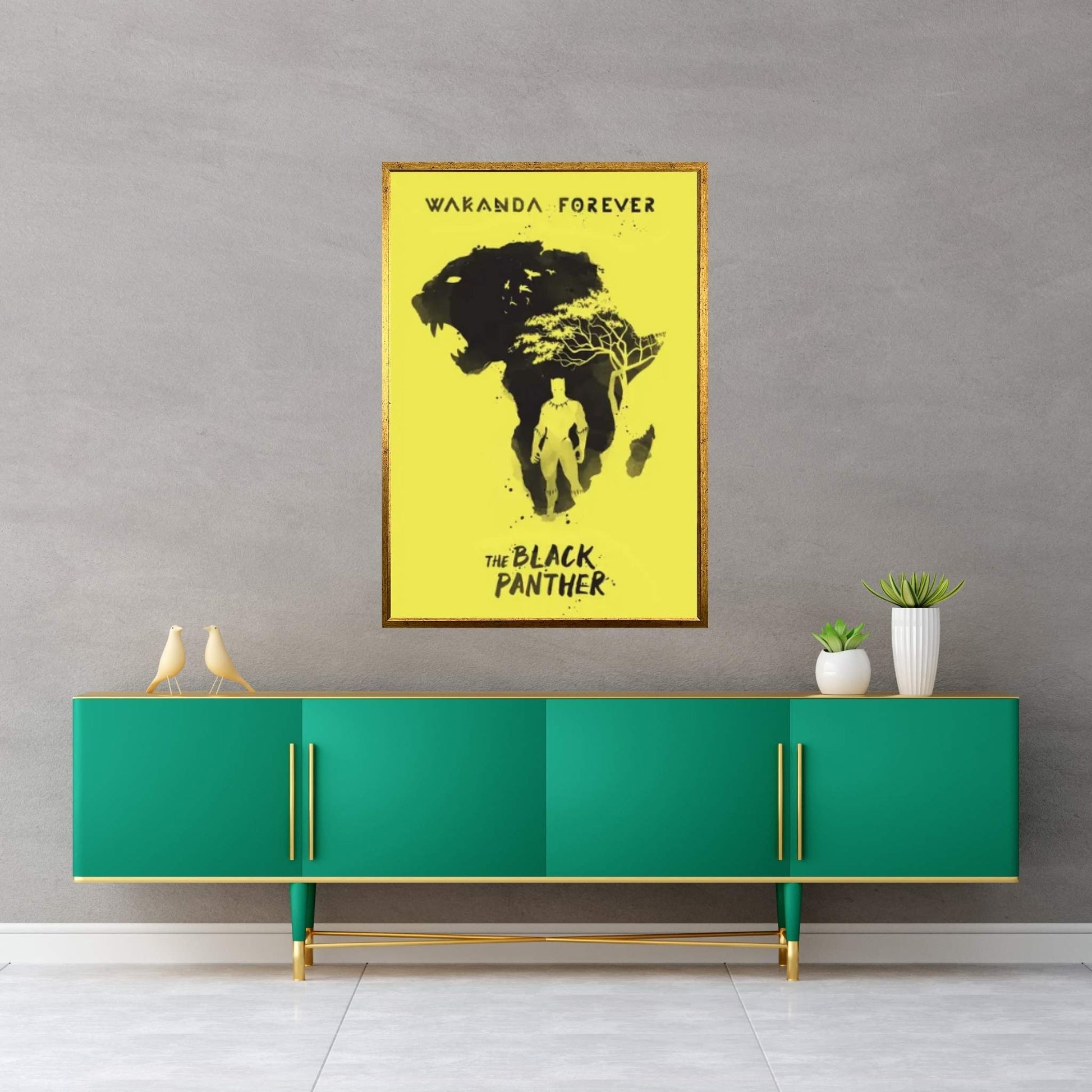 Wakanda Forever Art Canvas Wall Art - Y Canvas