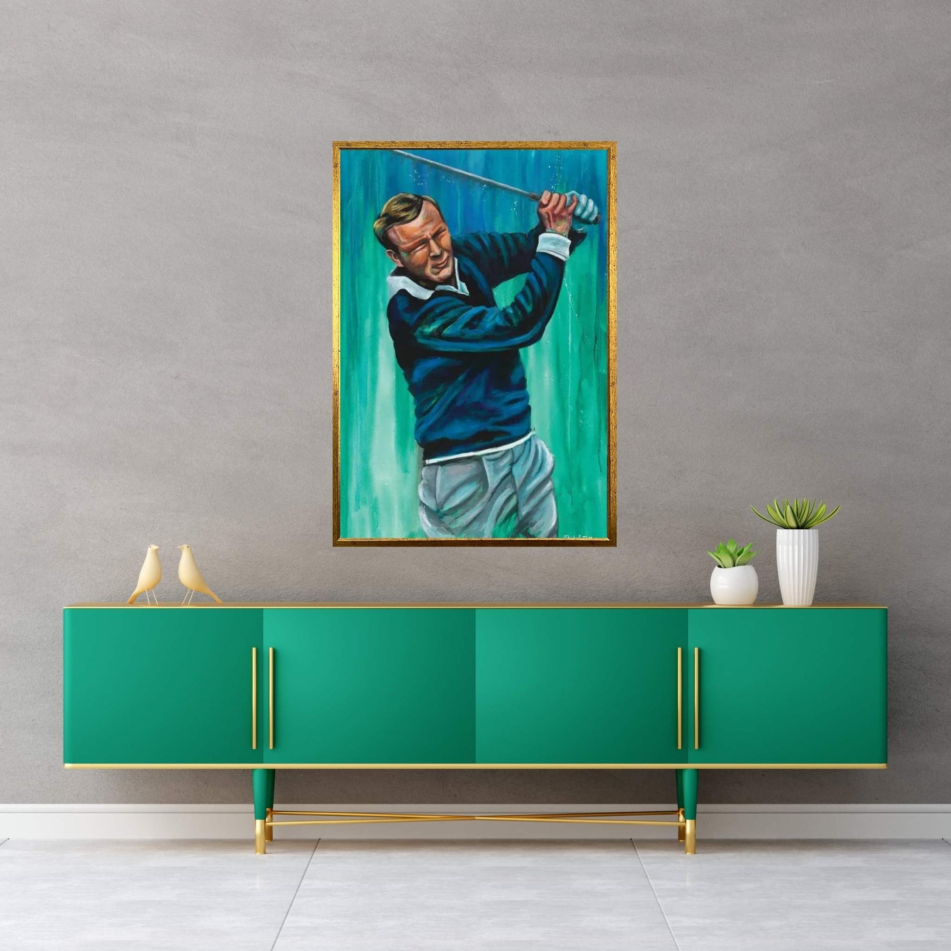 The King (Arnold Palmer) Canvas Wall Art - Y Canvas