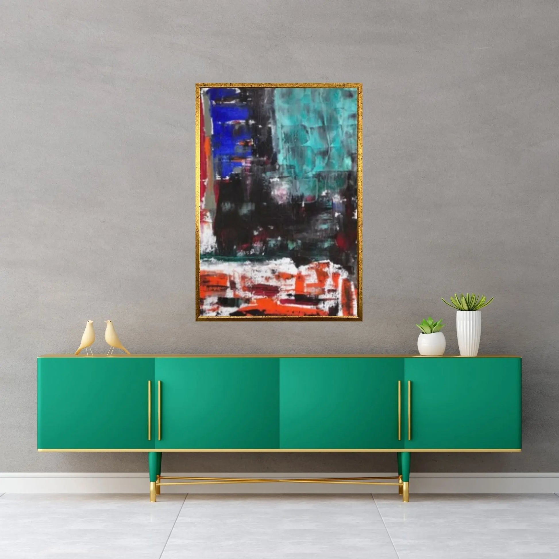 Abstract Painting Canvas Original Abstract Art Large Abstract Wall Art - Y Canvas