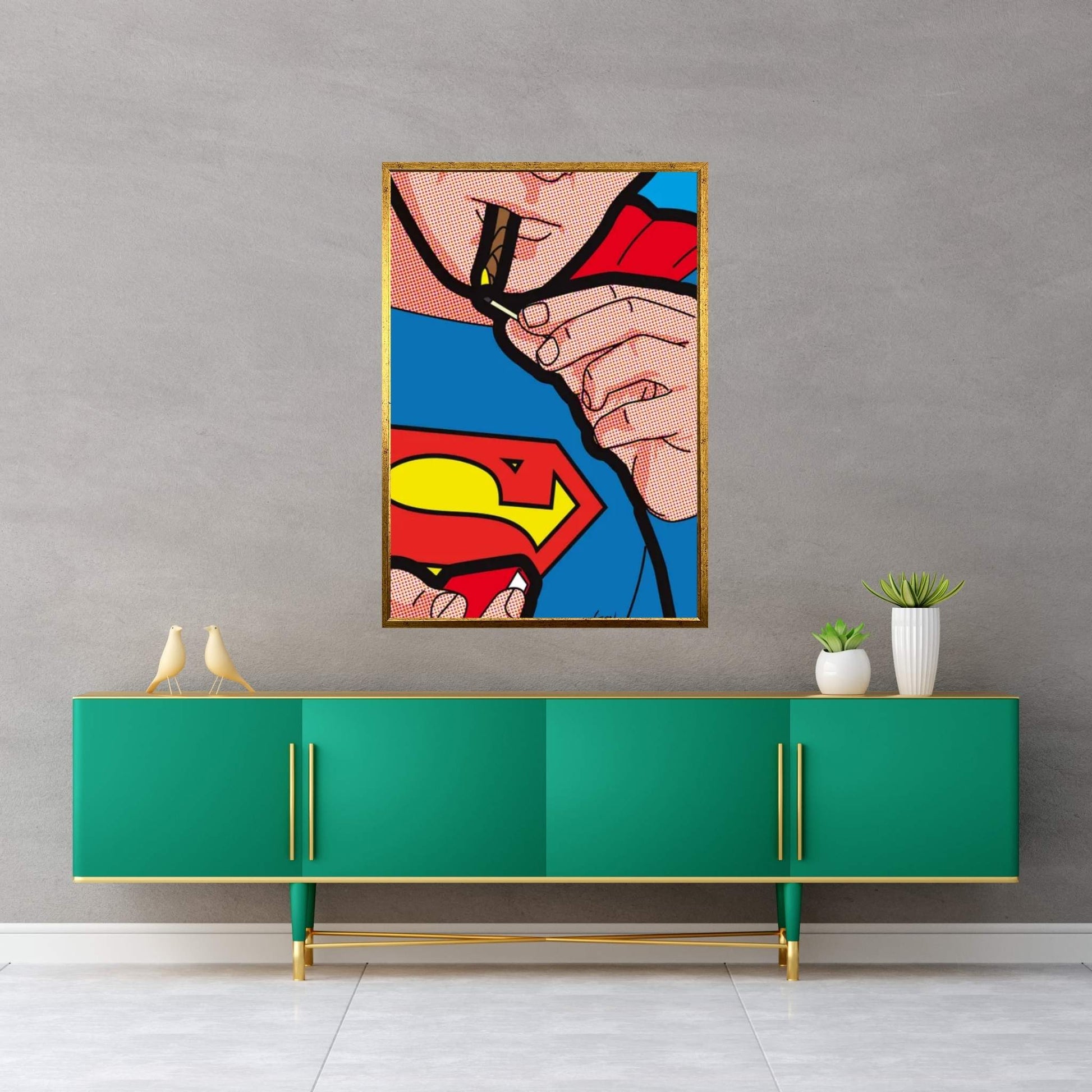 Super Smoke Canvas Wall Art - Y Canvas