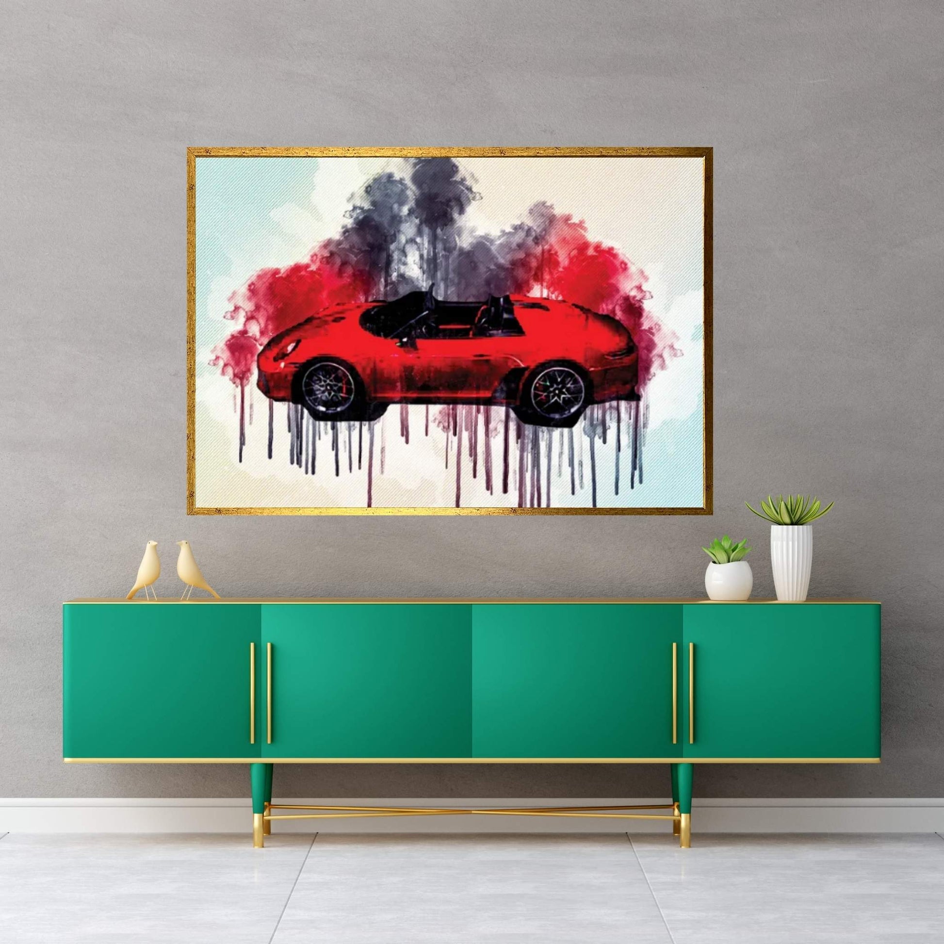 2018 Porsche 911 Speedster II Concept Canvas Wall Art - Y Canvas