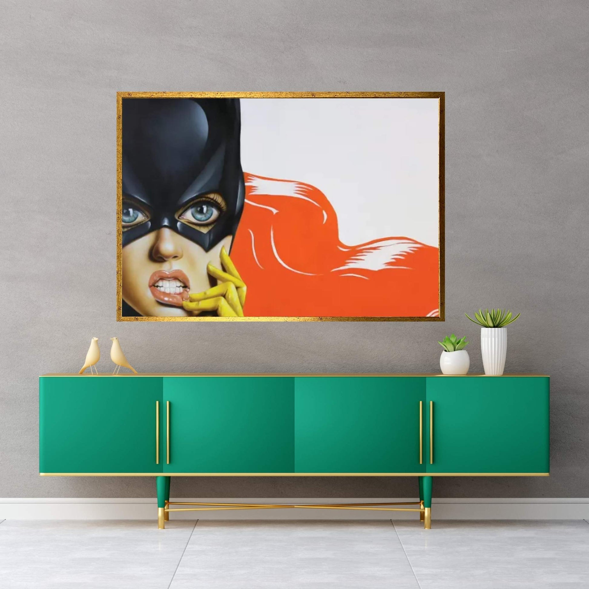 Bat-Girl II Canvas Wall Art - Y Canvas