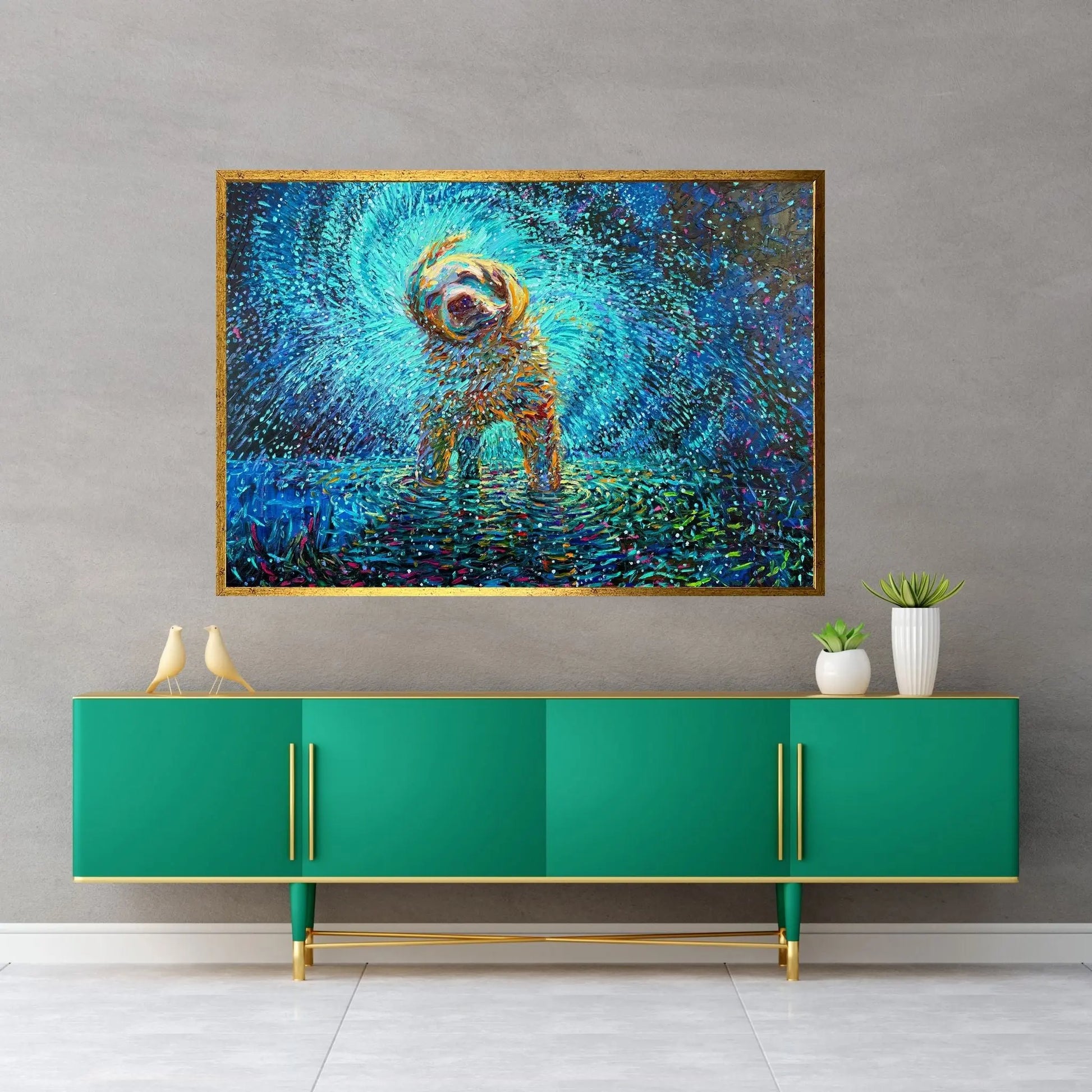 Labrador Jazz Canvas Wall Art - Y Canvas