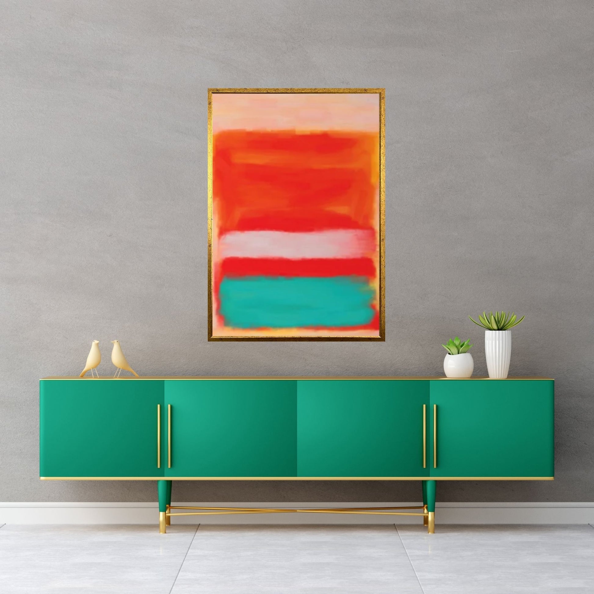 Mark Rothko Exhibition Canvas Wall Art Poster, Minimalist Decor - Y Canvas