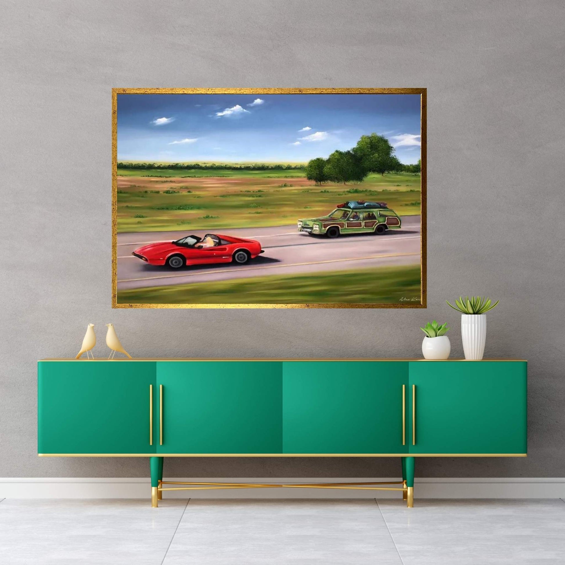 Holiday Road Canvas Wall Art - Y Canvas