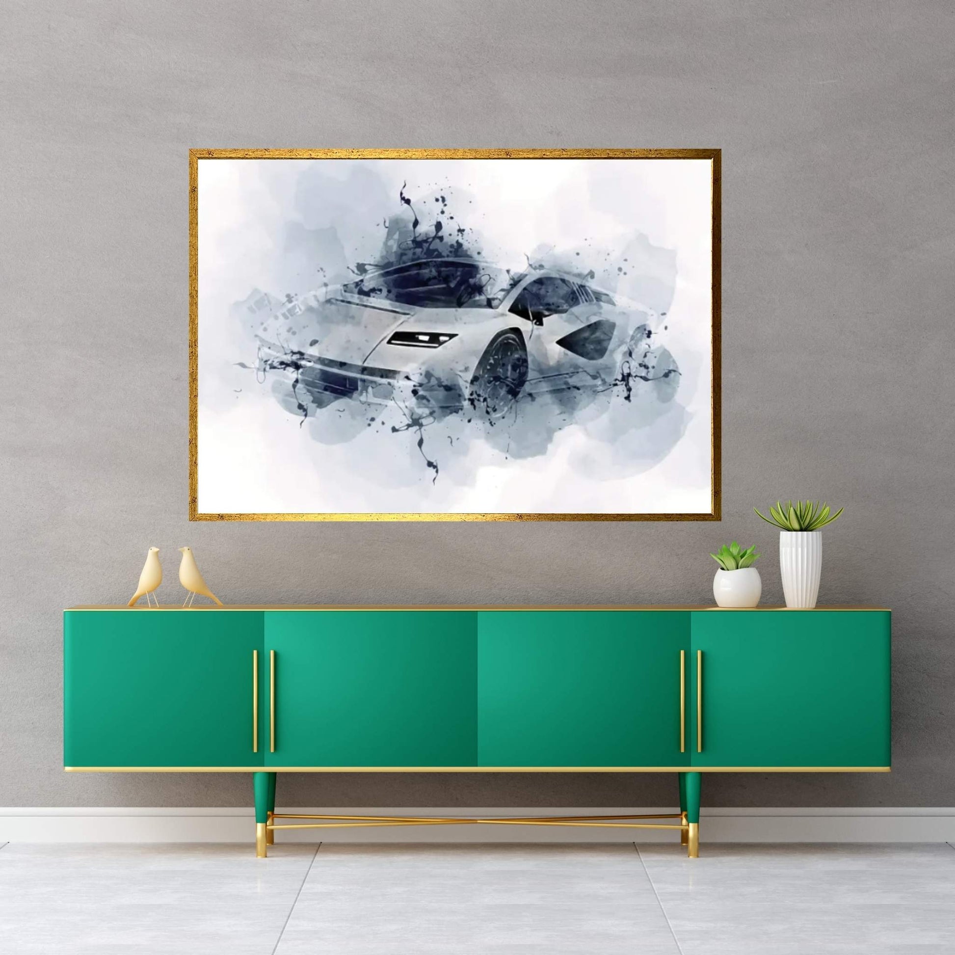 Lamborghini Countach LPI 800-4 Canvas Wall Art - Y Canvas