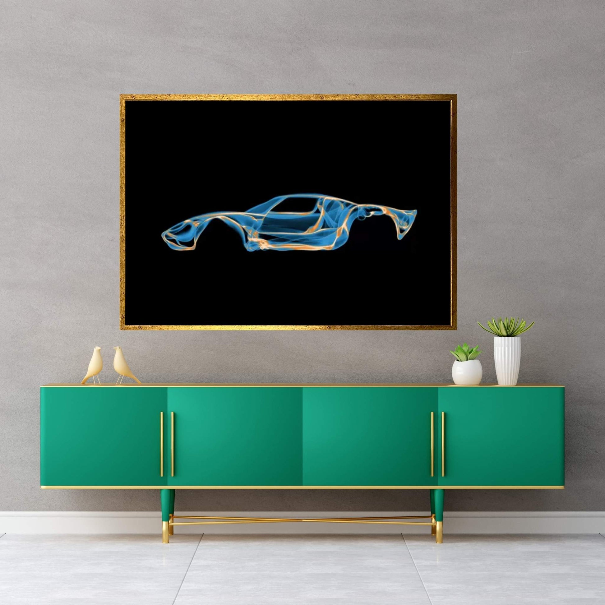 Ford GT40 Canvas Wall Art - Y Canvas