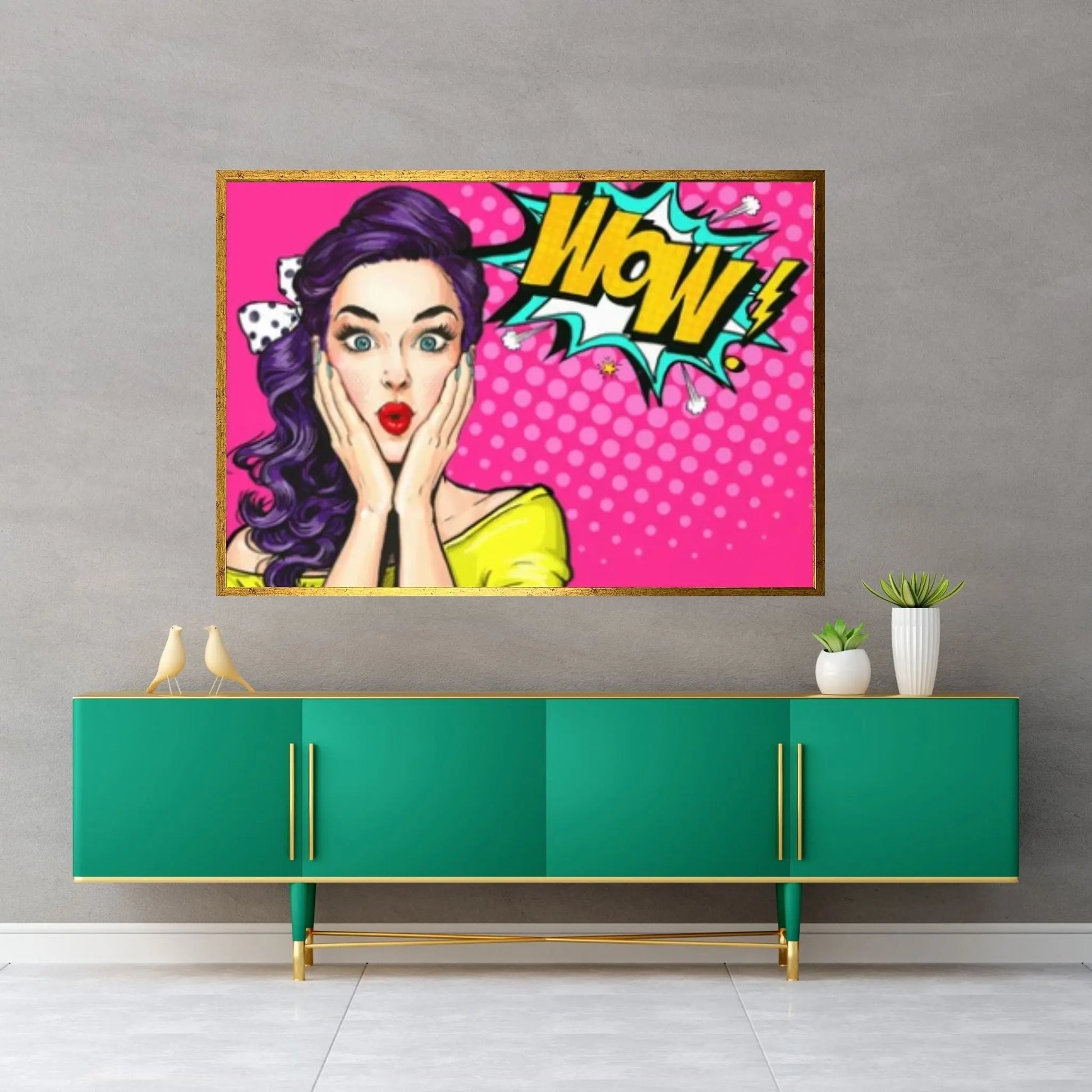 Pop Art Woman Wall Art, Comic Pop Art, Retro Comic - Y Canvas