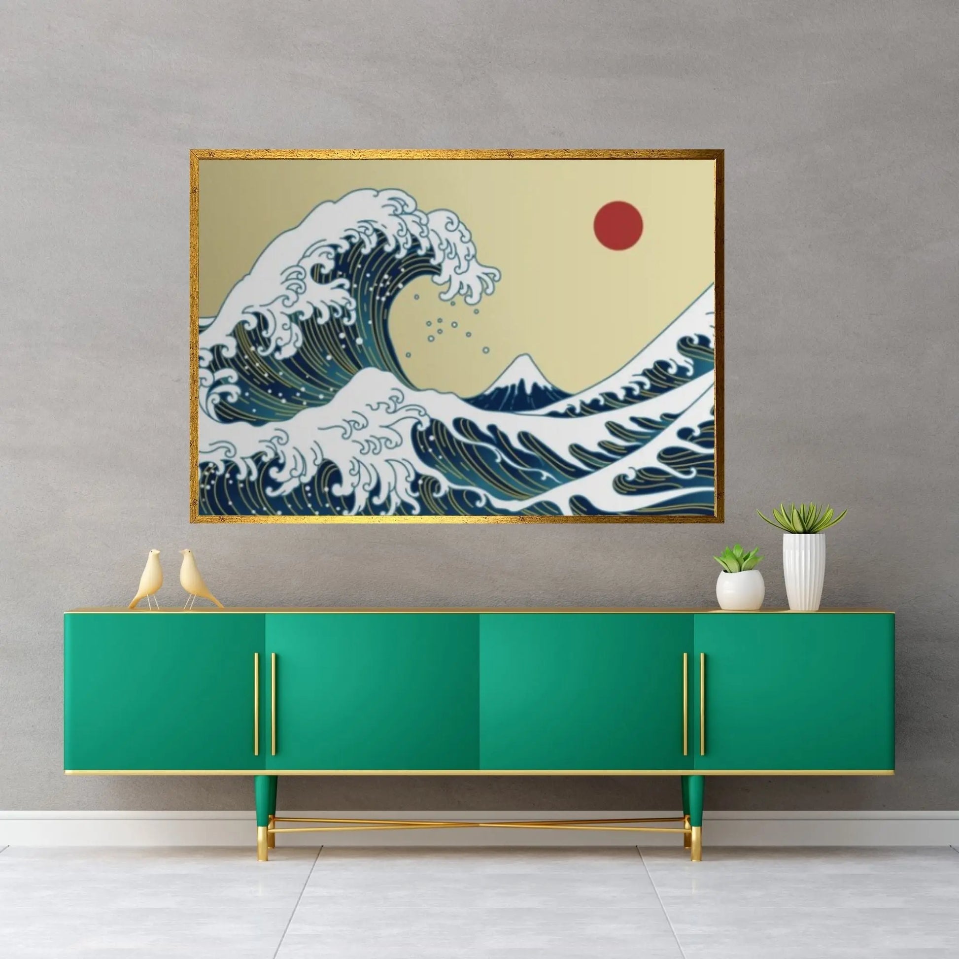 The Great Wave, Wall Tapestry, Off Kanagawa, Wave off Kanagawa, Hokusai Canvas Wall Art Poster - Y Canvas