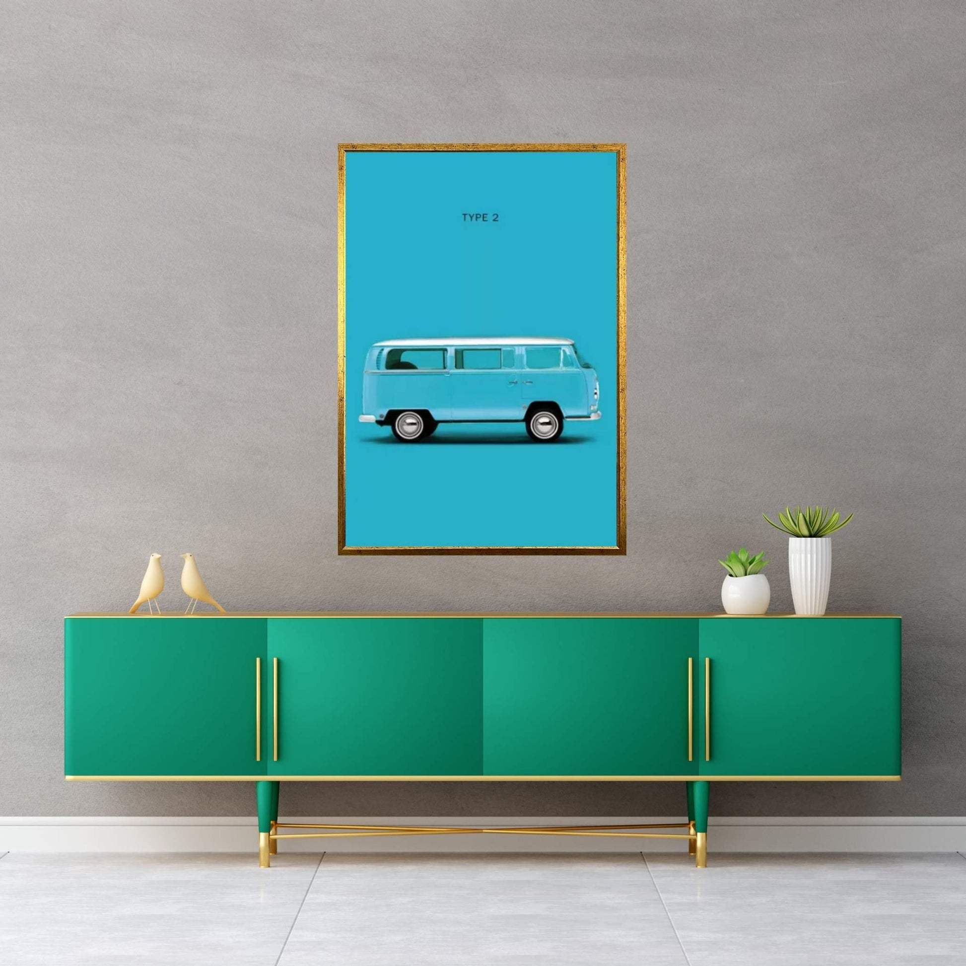 Volkswagen Type 2 Canvas Wall Art - Y Canvas