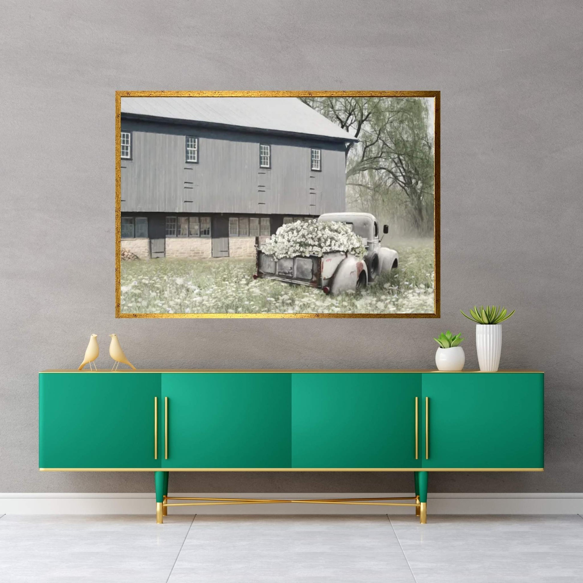 Barn Daze Canvas Wall Art - Y Canvas