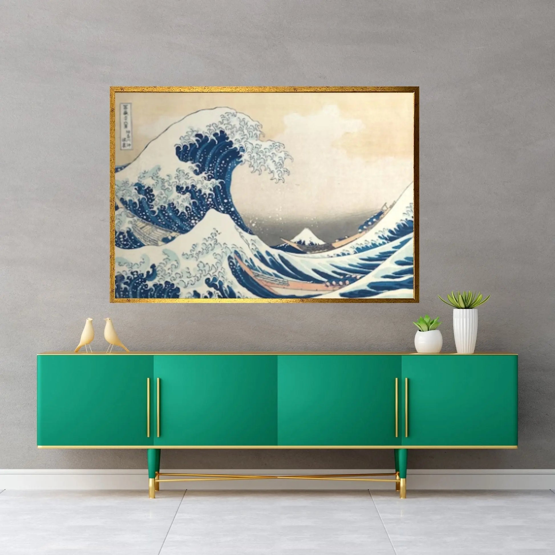 The Great Wave, Wall Tapestry, Off Kanagawa, Wave off Kanagawa, Hokusai Canvas Wall Art Poster - Y Canvas