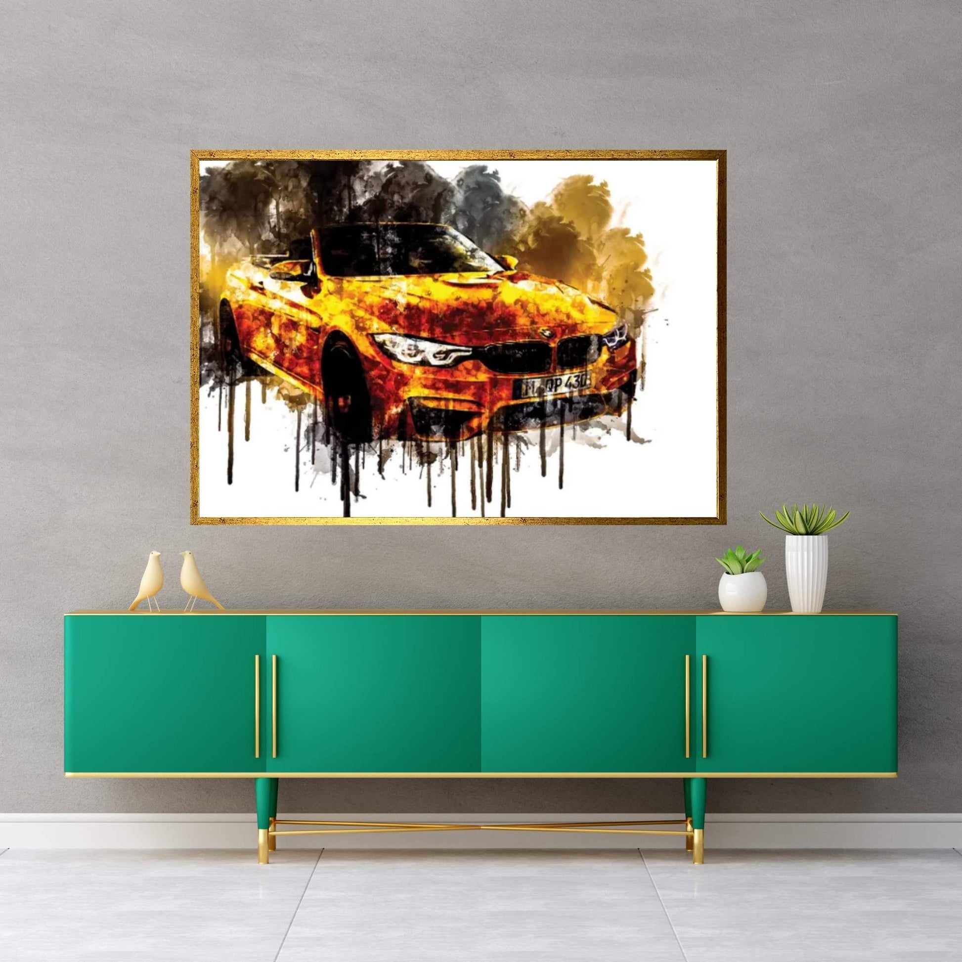 2018 BMW M4 Convertible 30 Jahre Special Edition Canvas Wall Art - Y Canvas