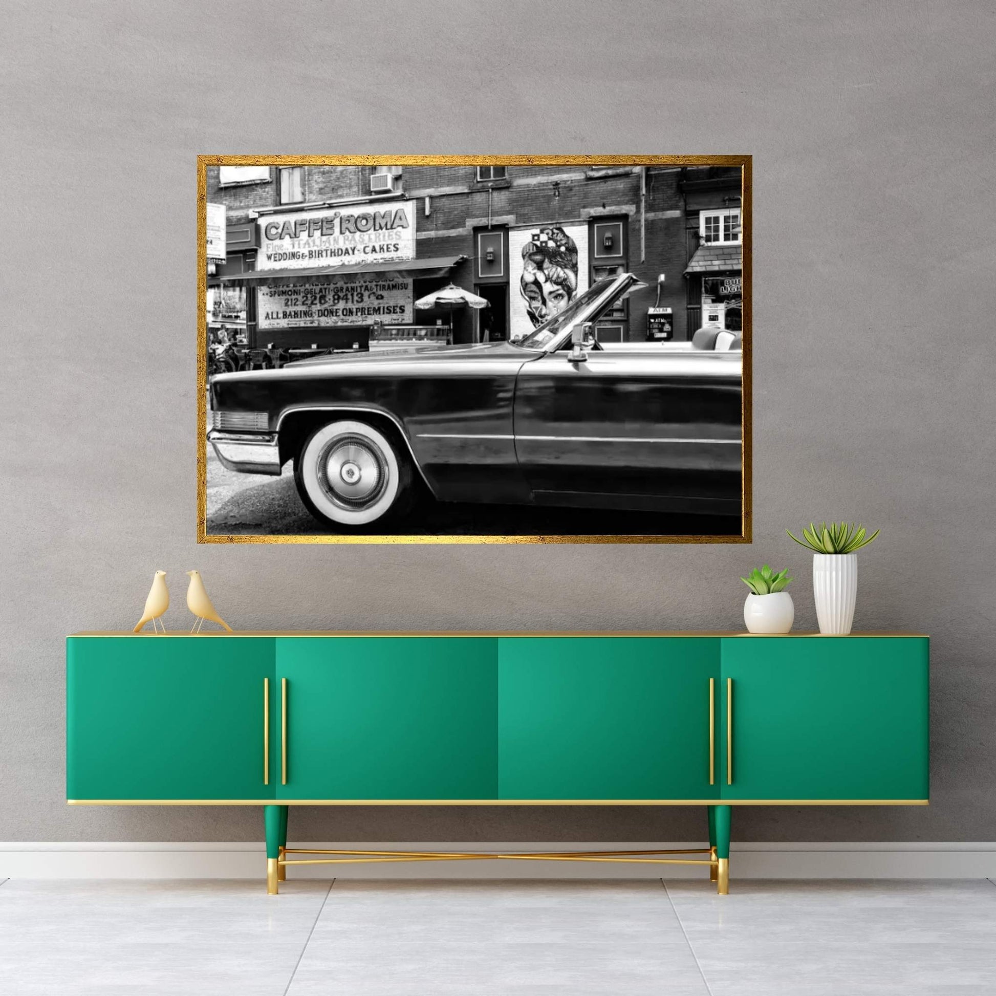 Classic Car Canvas Wall Art - Y Canvas