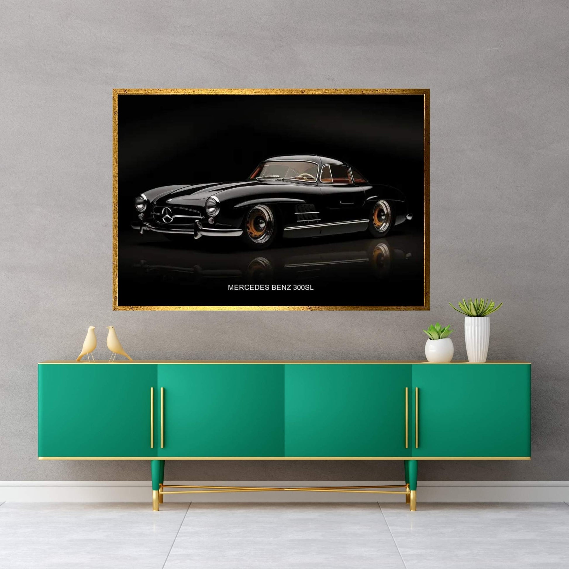 Mercedes Benz 300SL Canvas Wall Art - Y Canvas