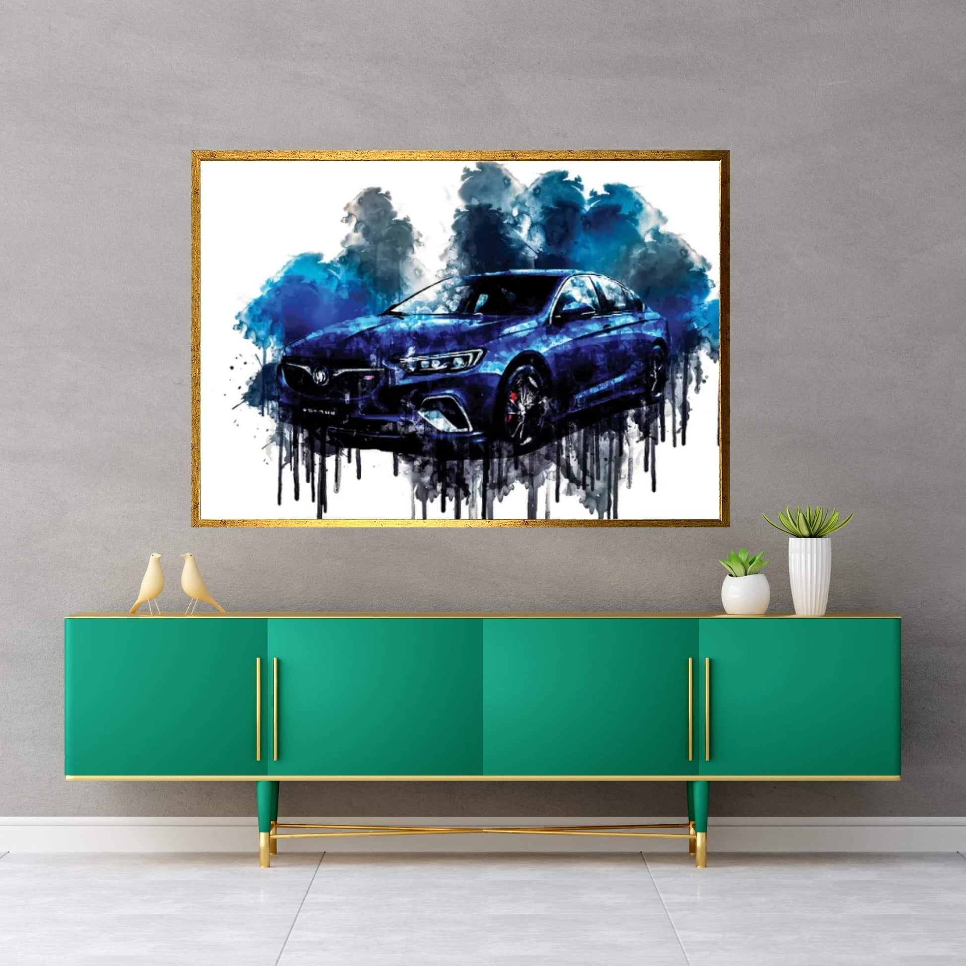 2018 Buick Regal GS Vehicle CDL Canvas Wall Art - Y Canvas