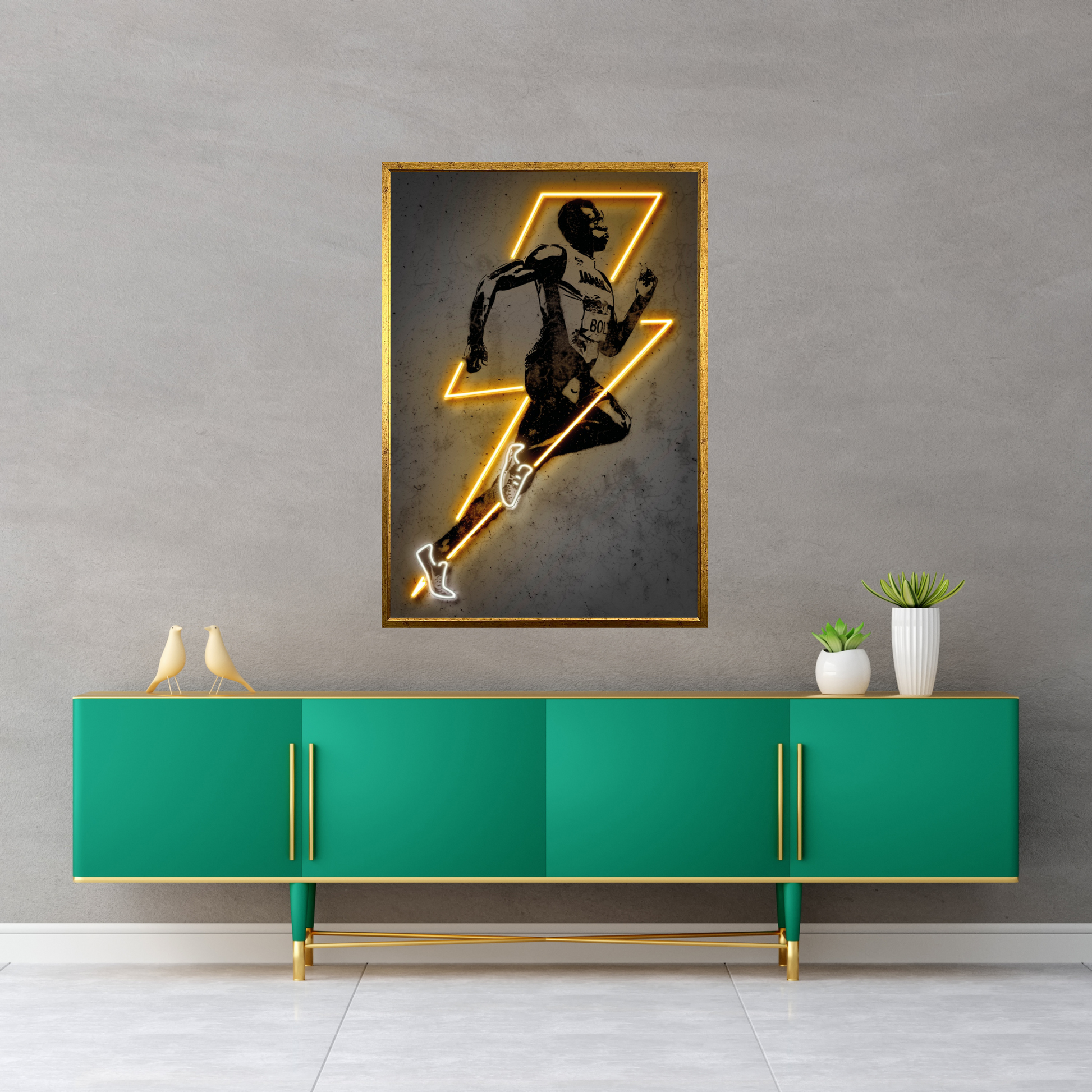 Usain Bolt Canvas Wall Art - Y Canvas