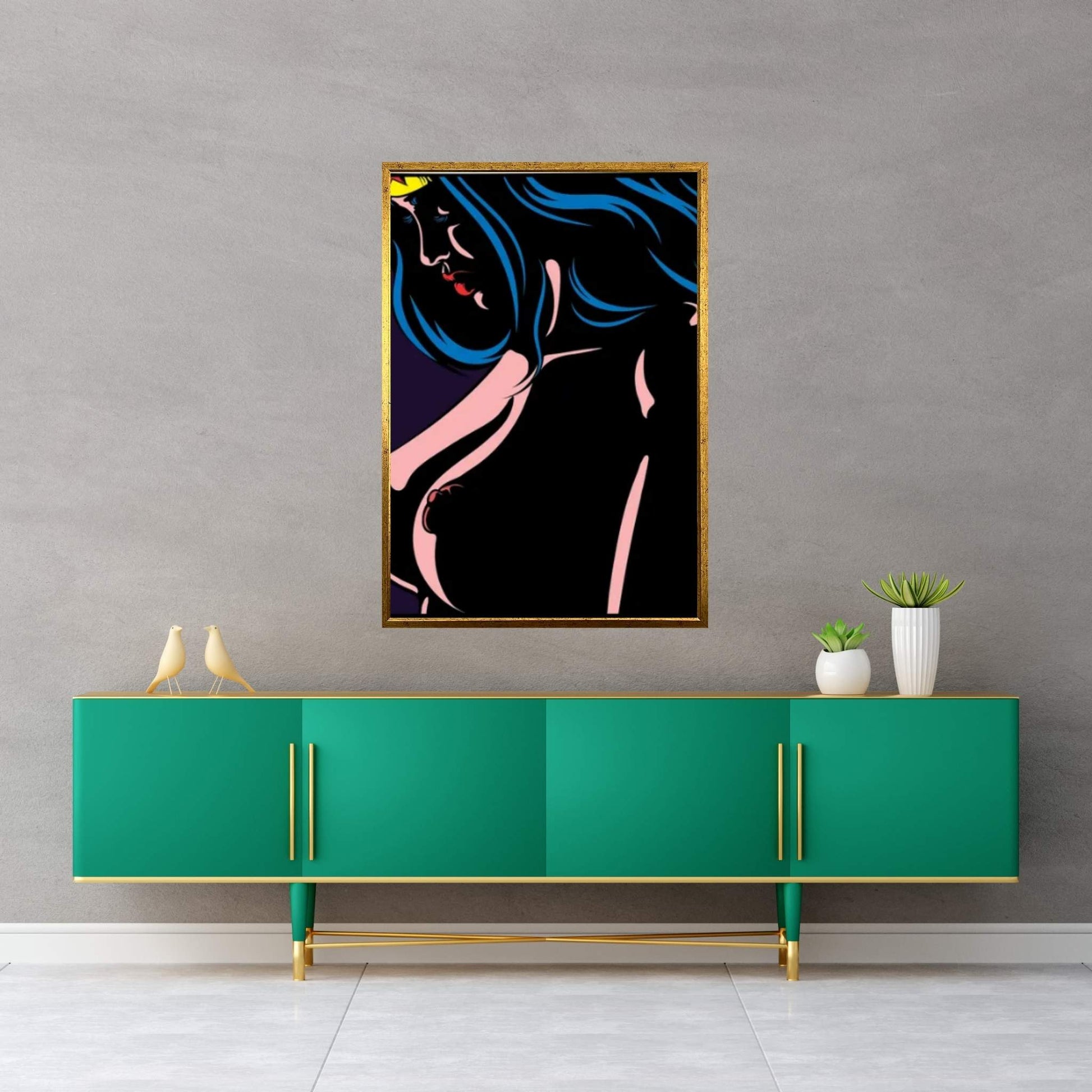 Bodies In The Dark III Canvas Wall Art - Y Canvas