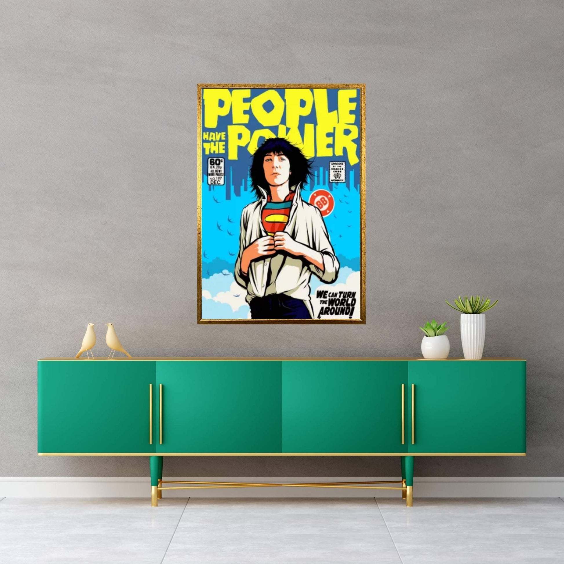 Power To The People Canvas Wall Art - Y Canvas