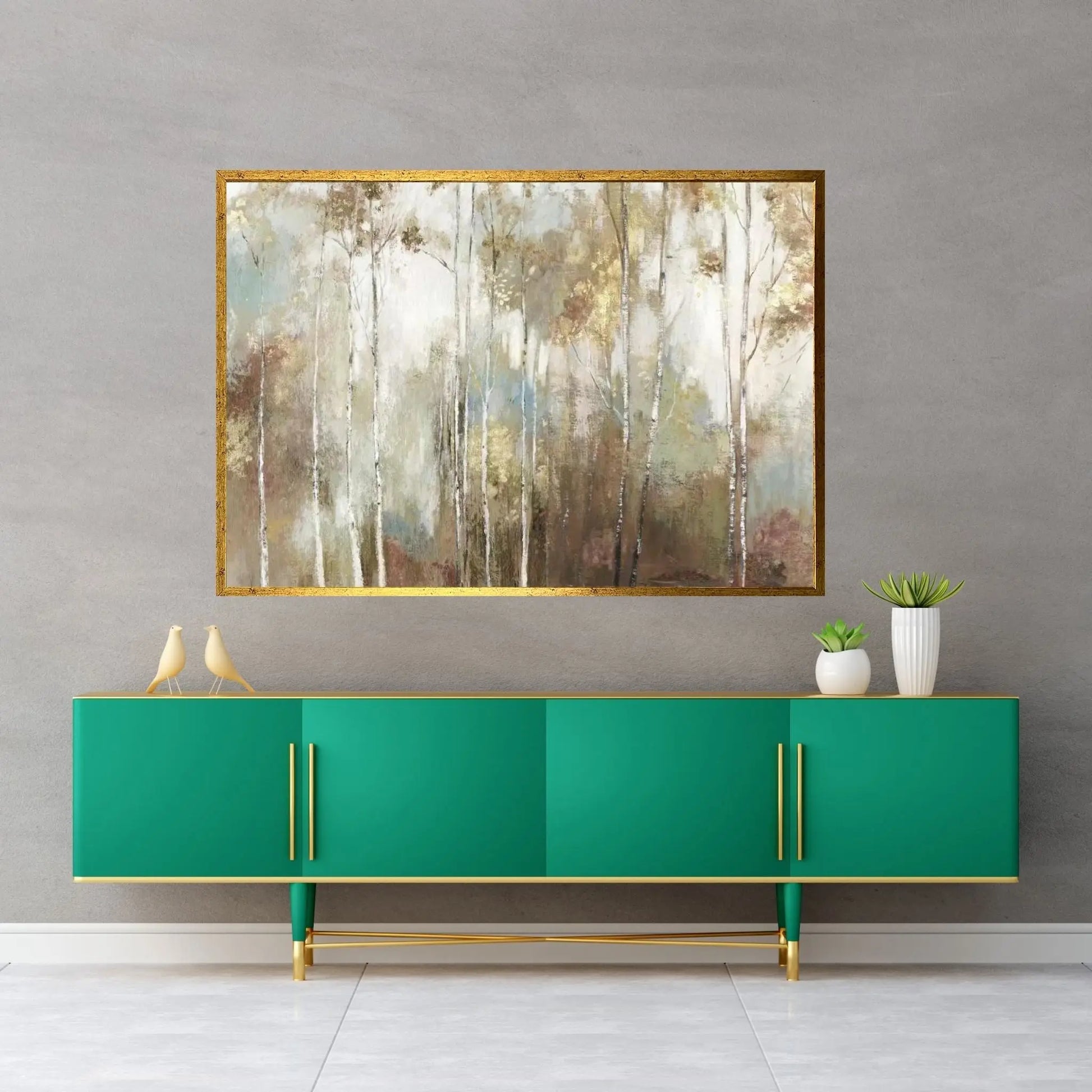 Fine Birch III Canvas Wall Art - Y Canvas