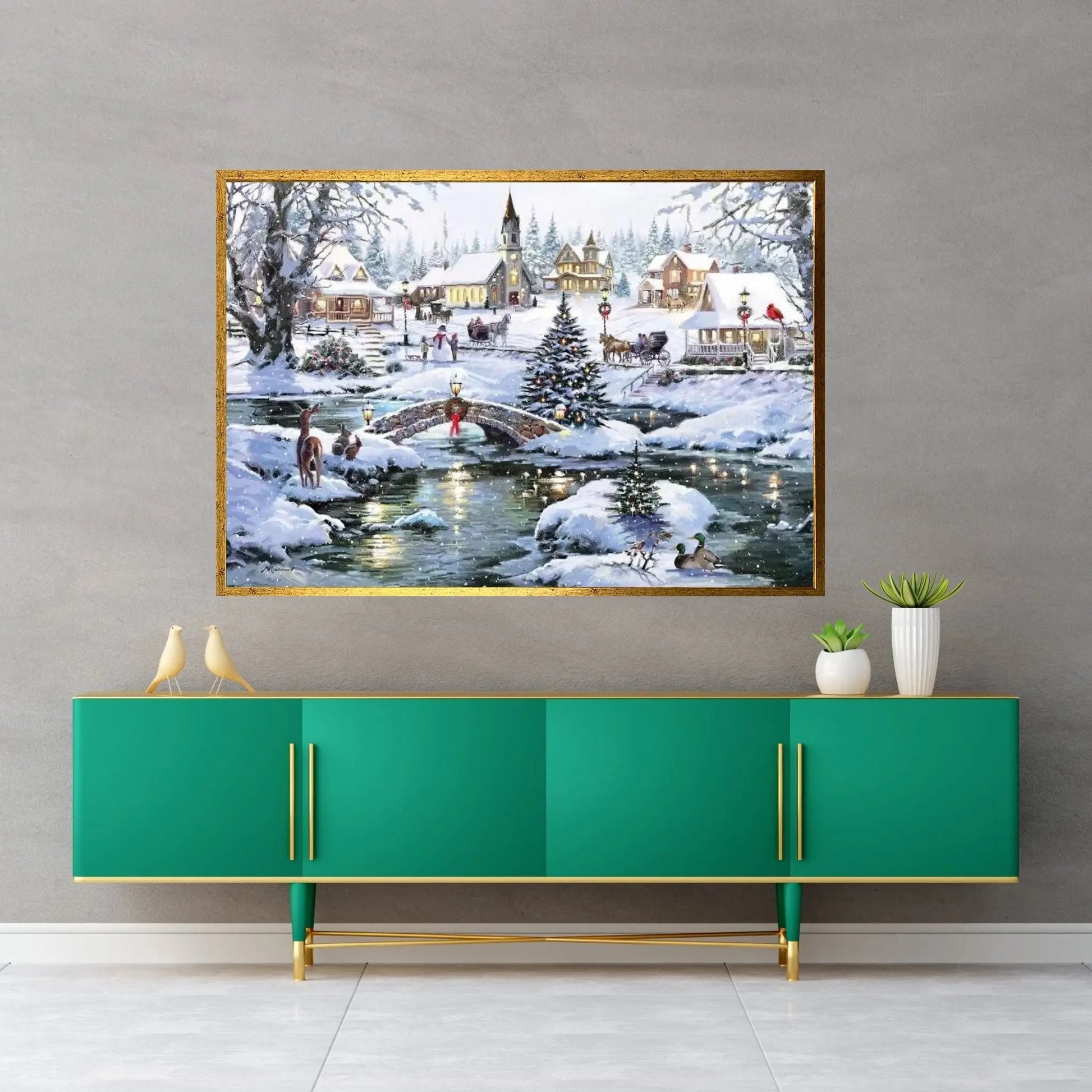 User Icy Lights Canvas Wall Art - Y Canvas