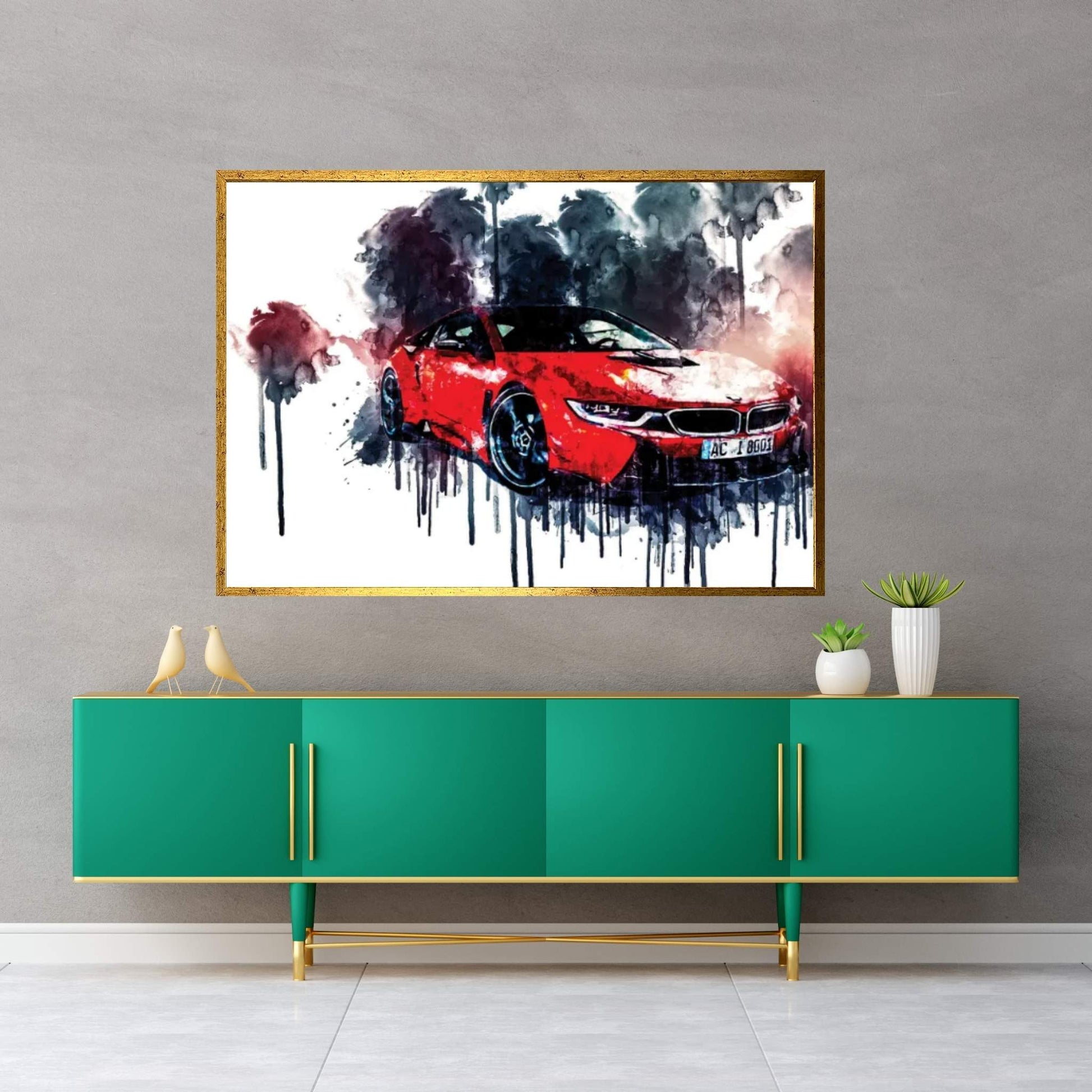 2017 AC Schnitzer ACS8 BMW i8 Canvas Wall Art - Y Canvas