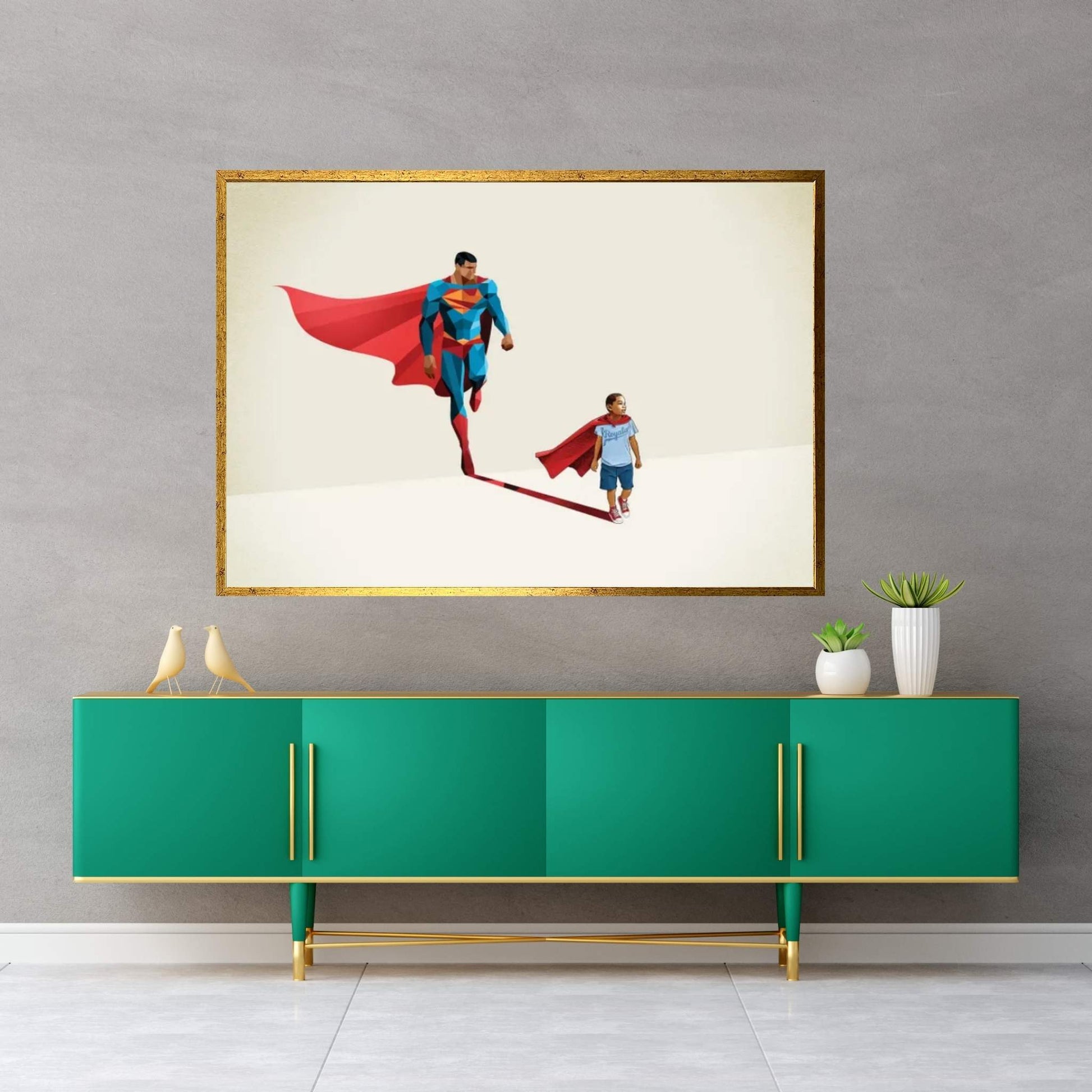 Super Shadows Boy Of Tomorrow II Canvas Wall Art - Y Canvas