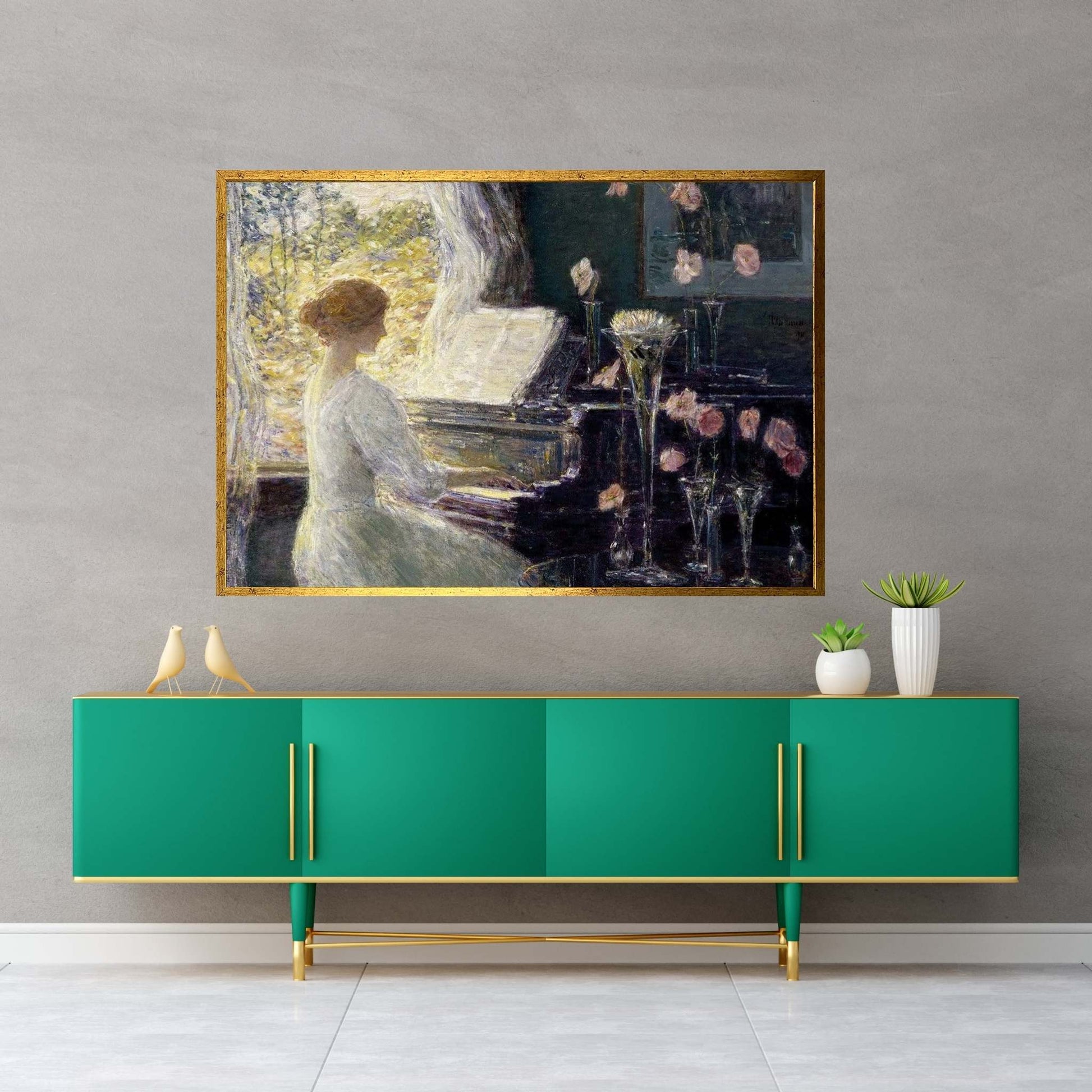 The Old Piano Canvas Wall Art - Y Canvas