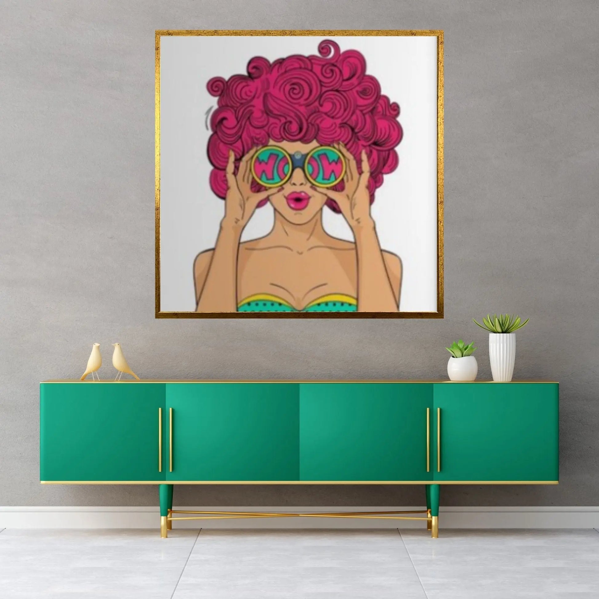 Pop Art Woman Wall Art, Comic Pop Art, Retro Comic - Y Canvas