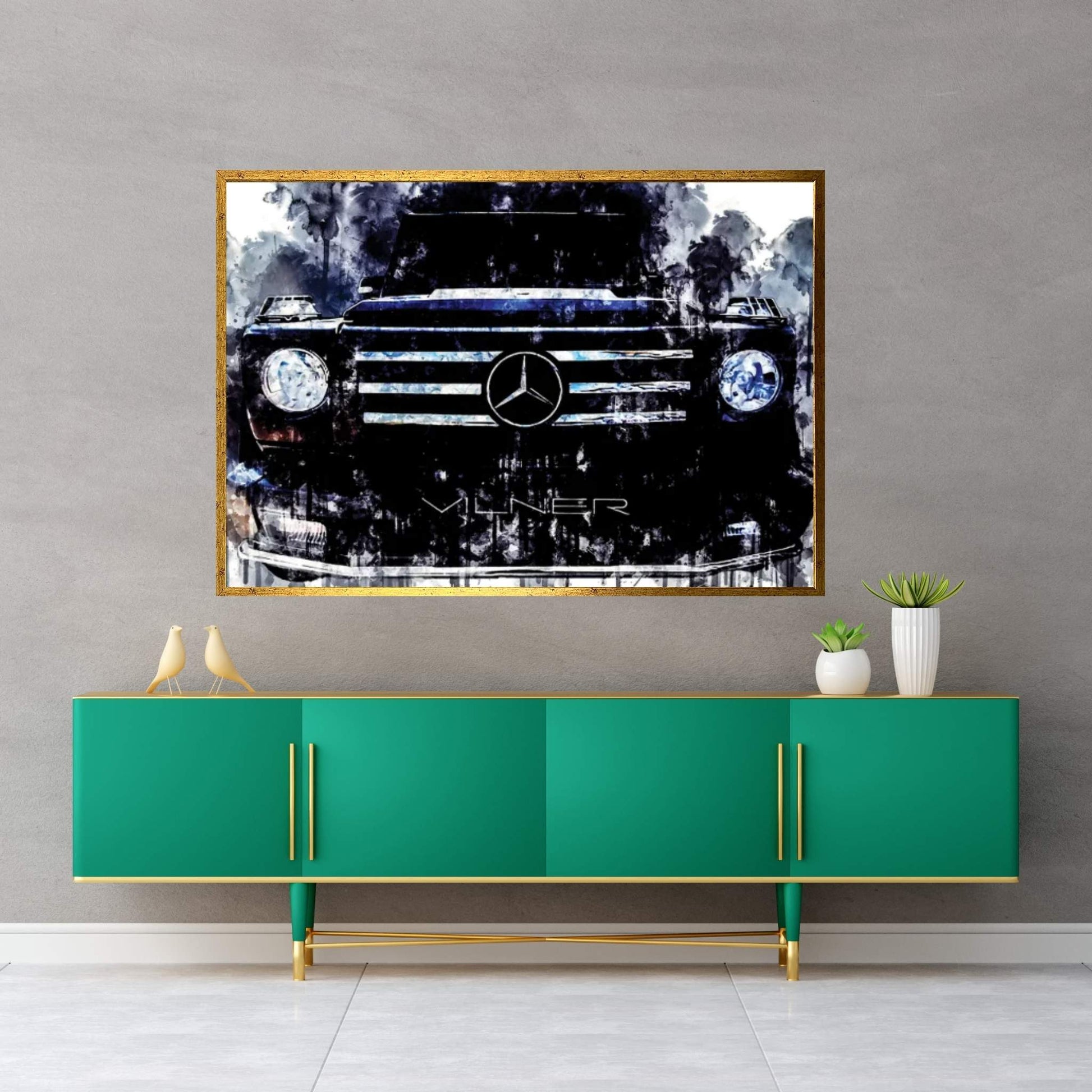 Car 2017 Vilner Mercedes AMG G55 Canvas Wall Art - Y Canvas