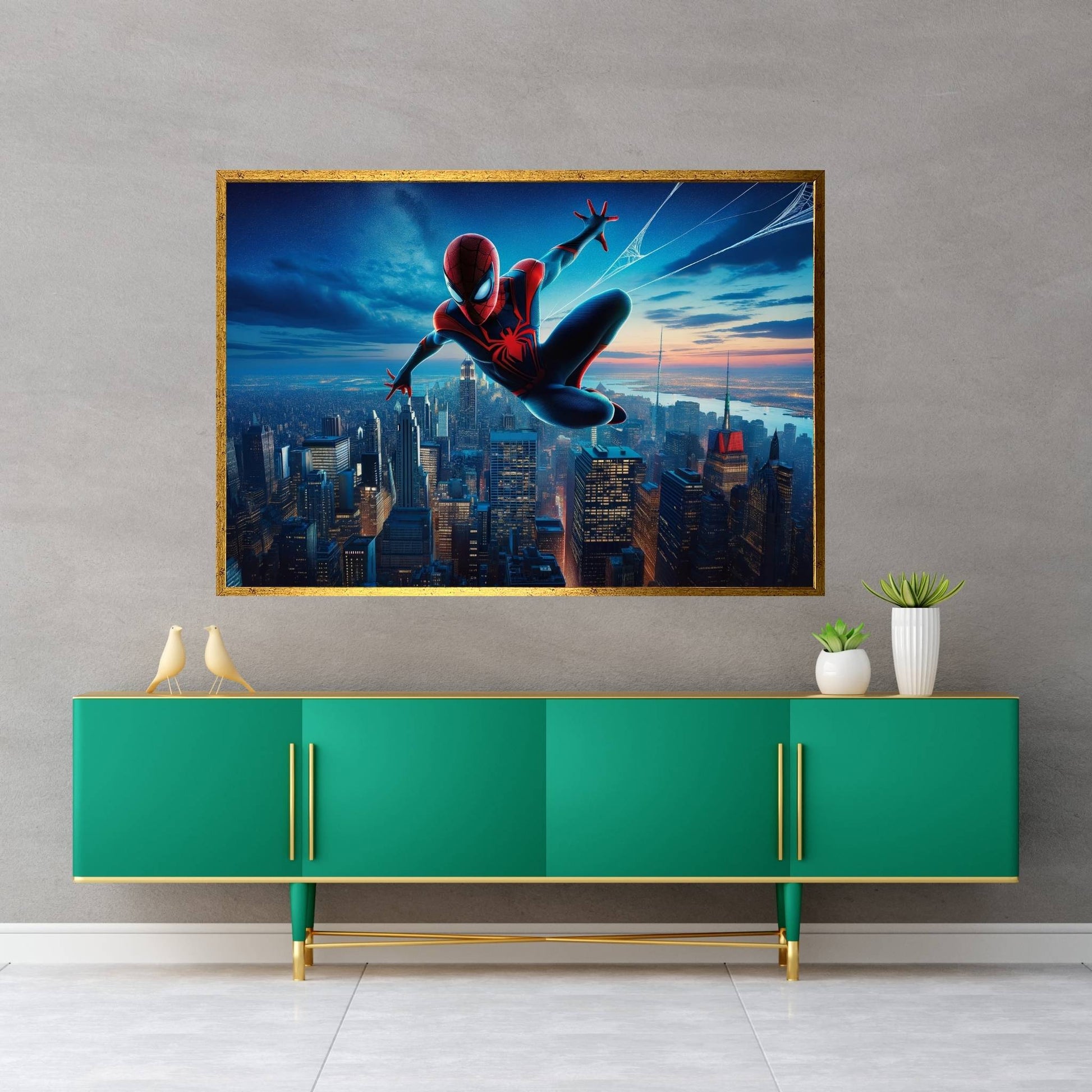 Spiderman Canvas Wall Art - Y Canvas