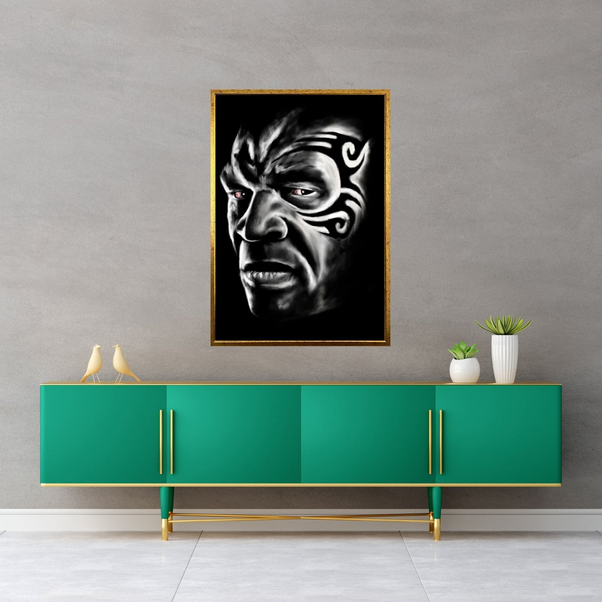 Tyson - Locked In Canvas Wall Art - Y Canvas