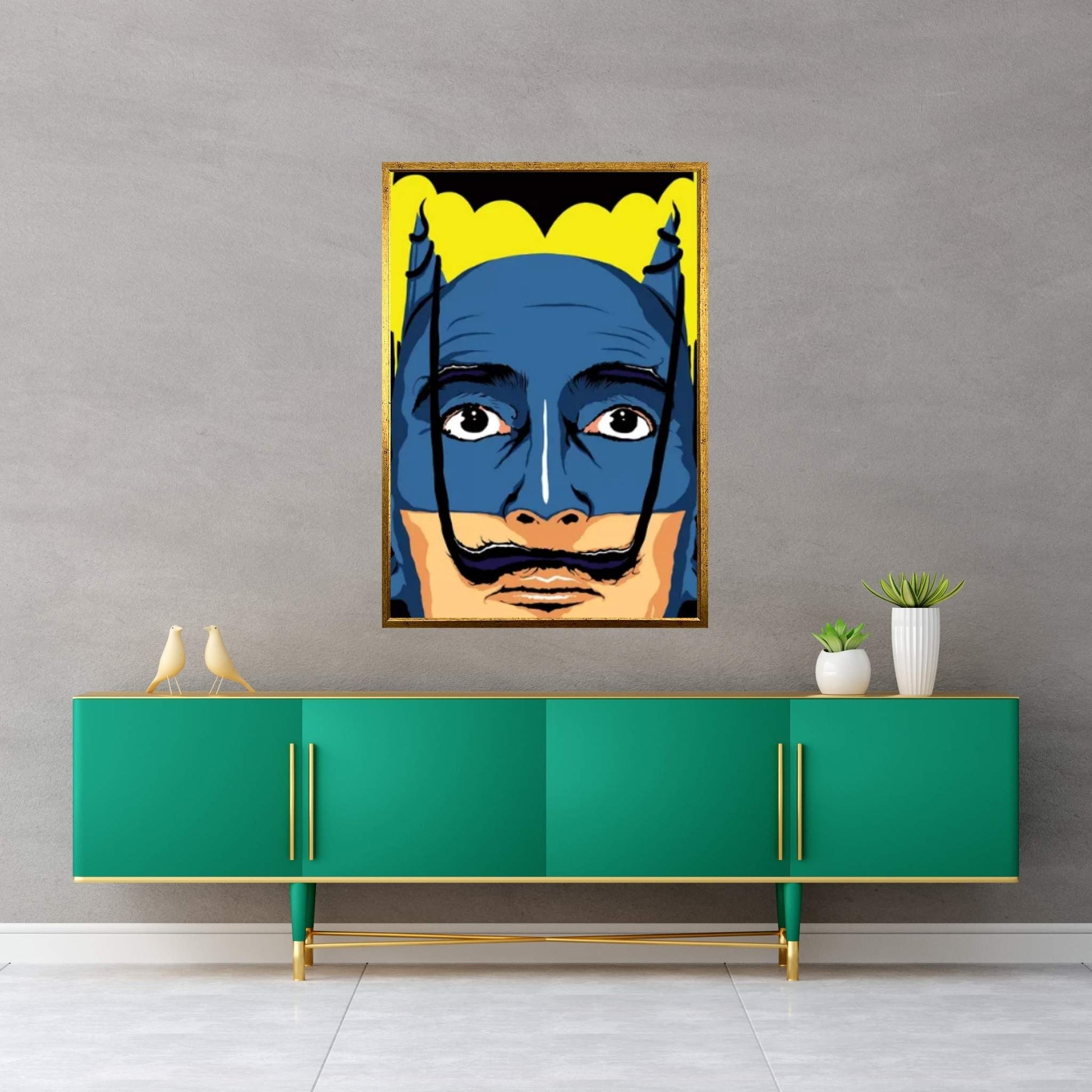 Dali Batman Batman Canvas Wall Art - Y Canvas