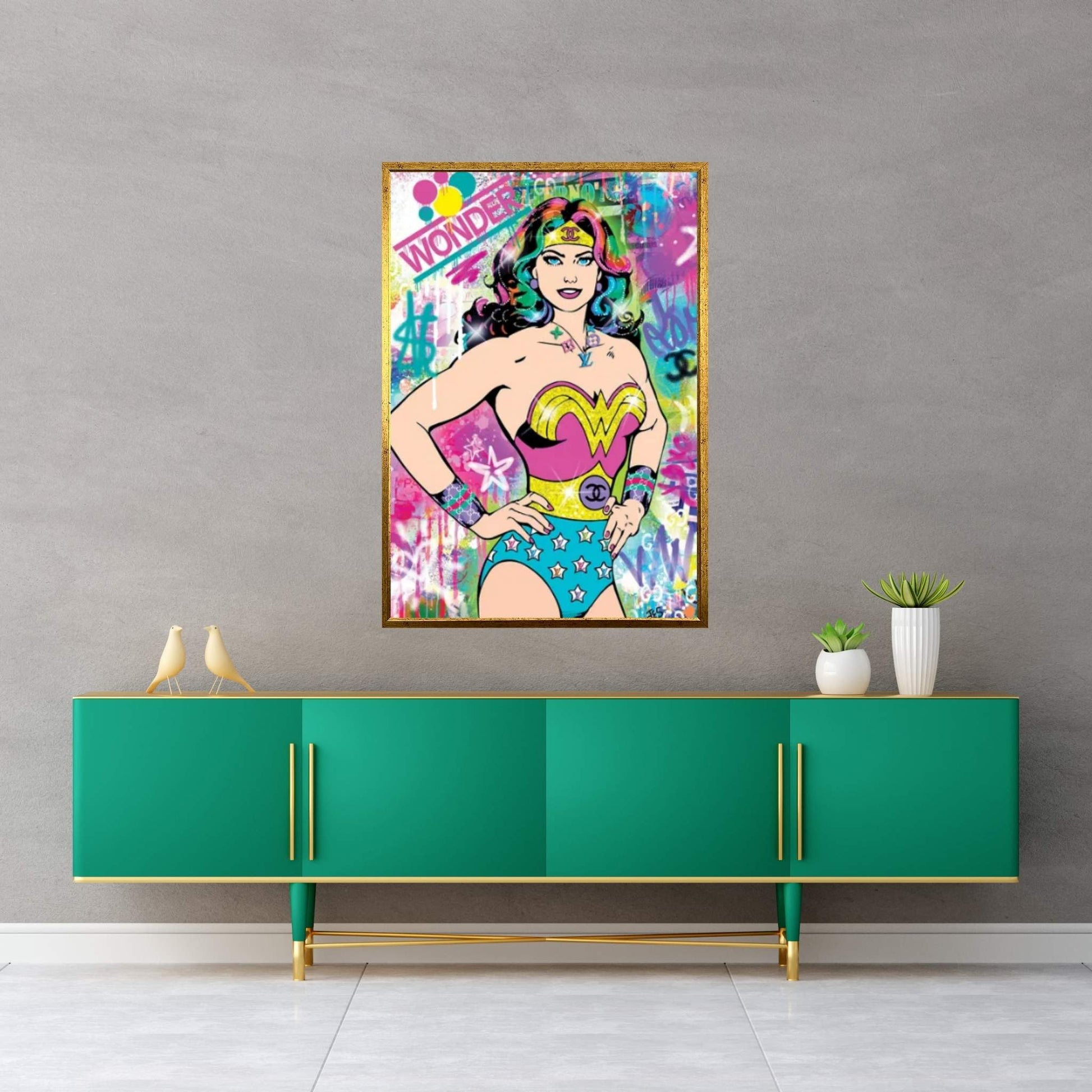 Wonder Woman Canvas Wall Art - Y Canvas