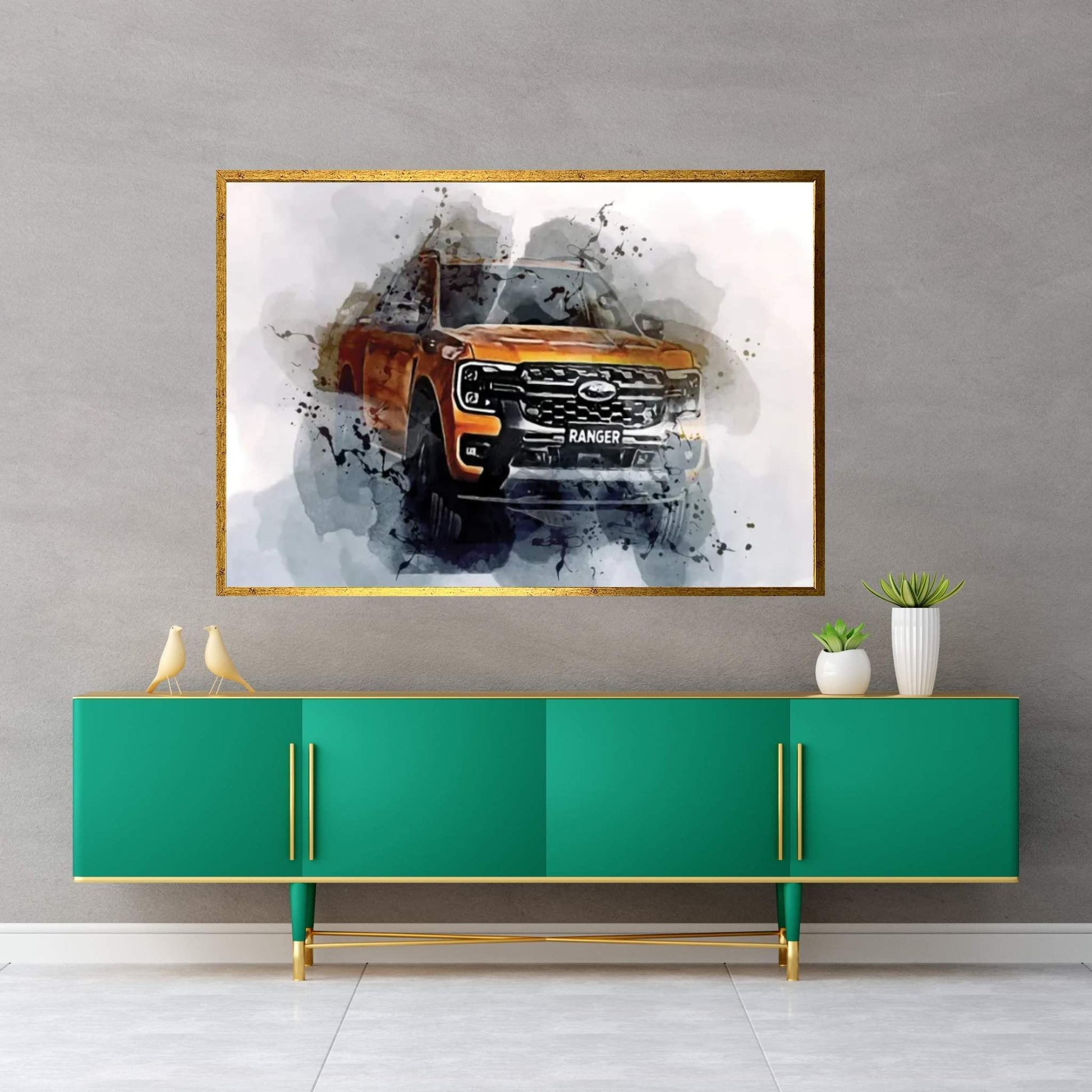 2023 Ford Ranger Wildtrak Exterior Canvas Wall Art - Y Canvas