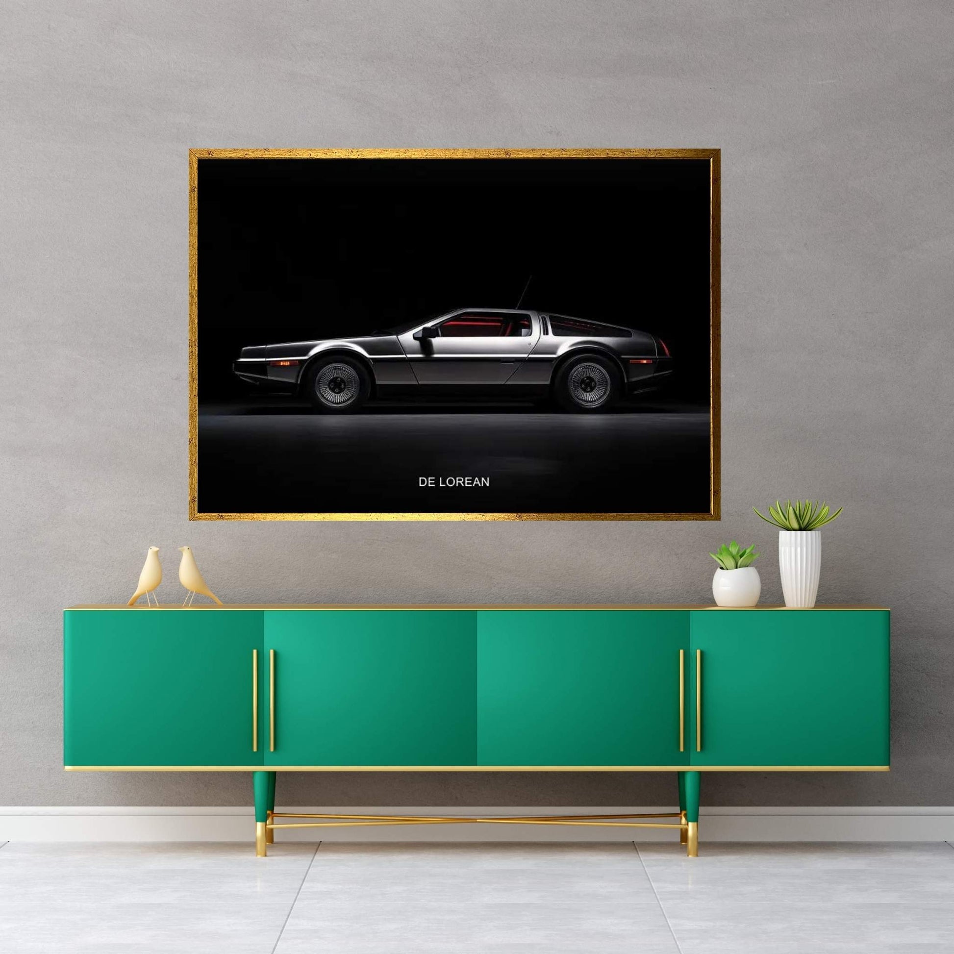 DeLorean Canvas Wall Art - Y Canvas