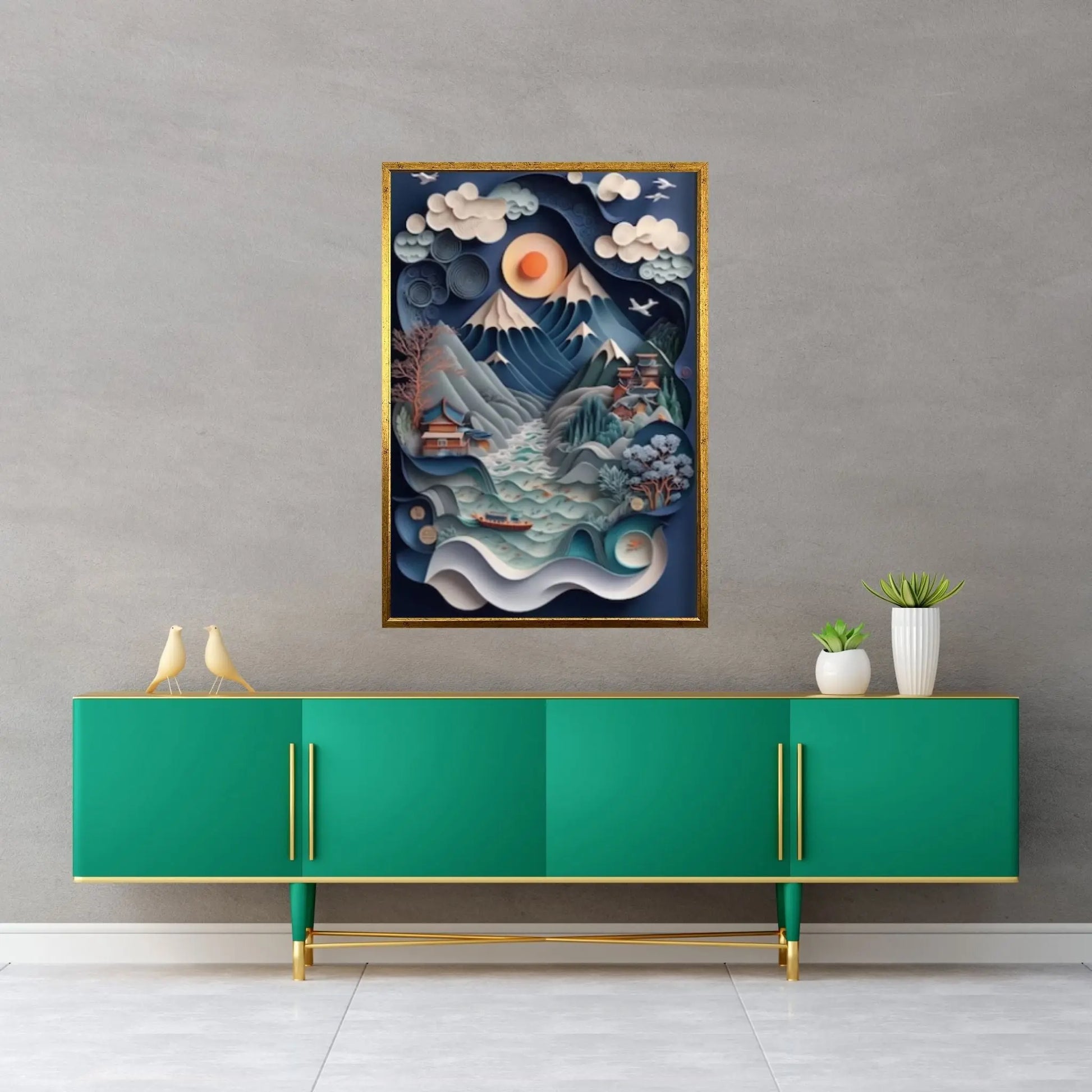 Japanese canvas Large canvas art Japanese art print, Canvas wall art - Y Canvas