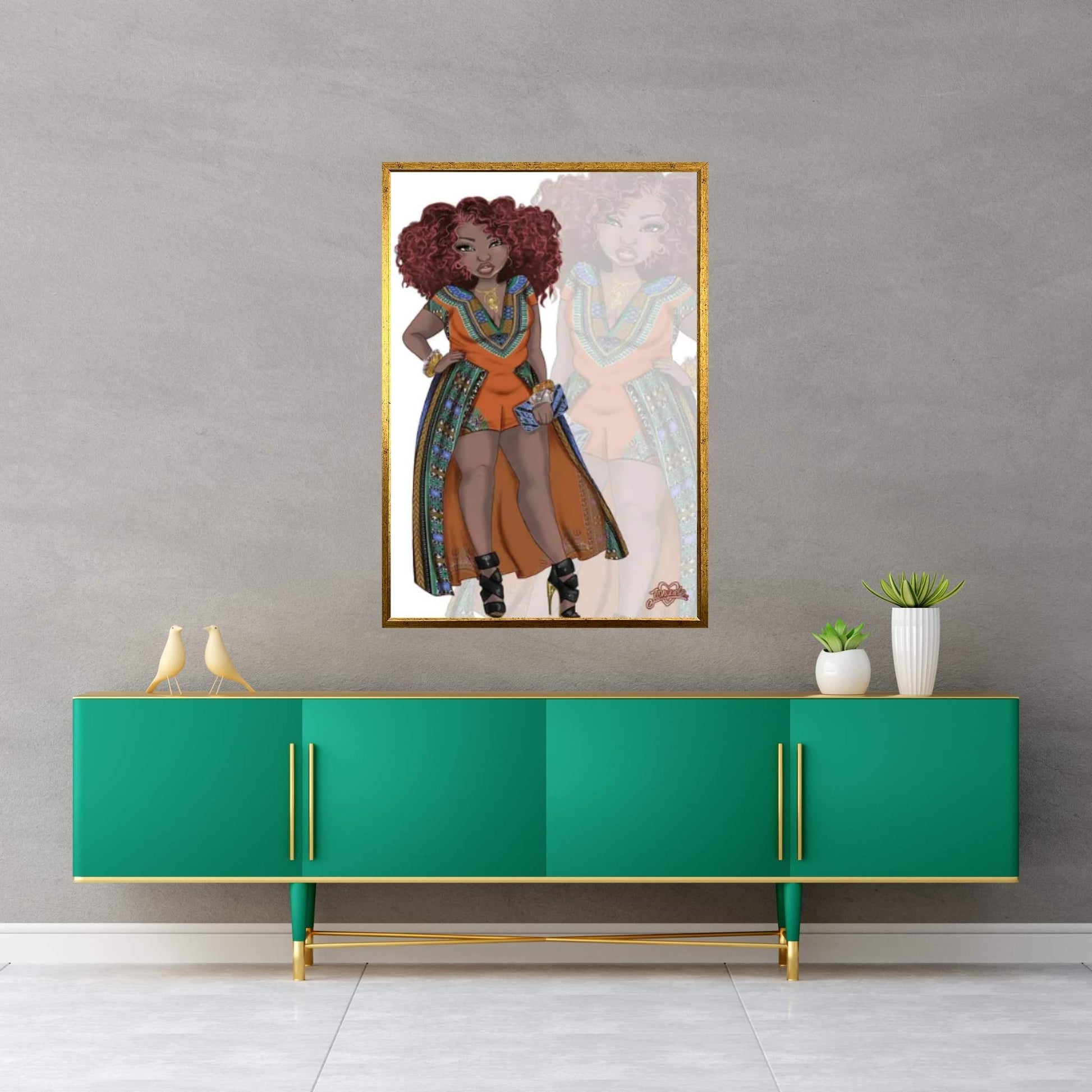 Wakanda Fashion I Canvas Wall Art - Y Canvas