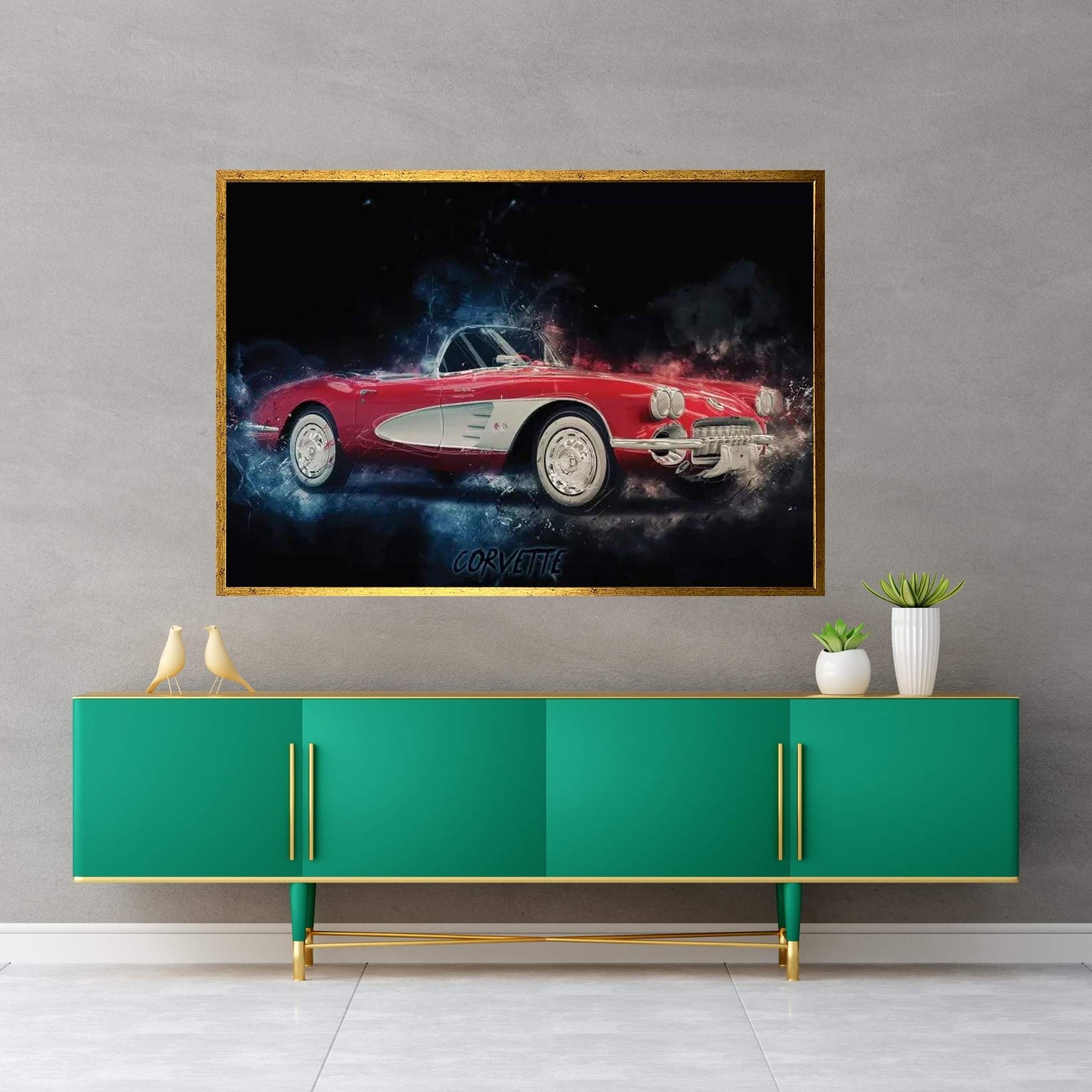 Corvette Canvas Wall Art - Y Canvas