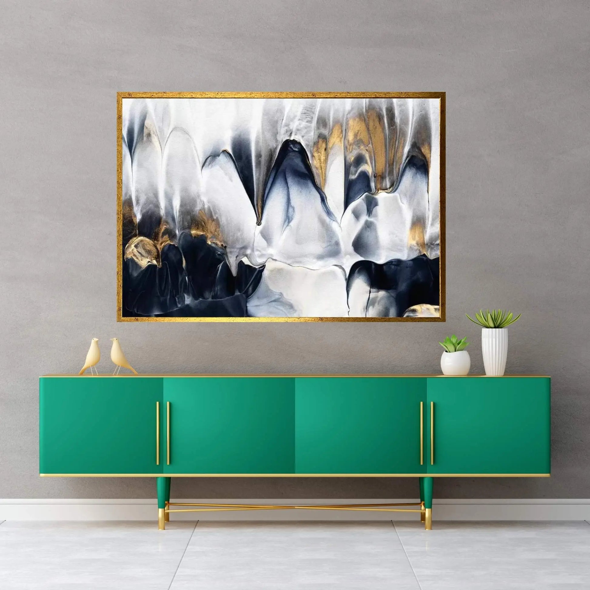 Abstract Flow II Canvas Wall Art - Y Canvas