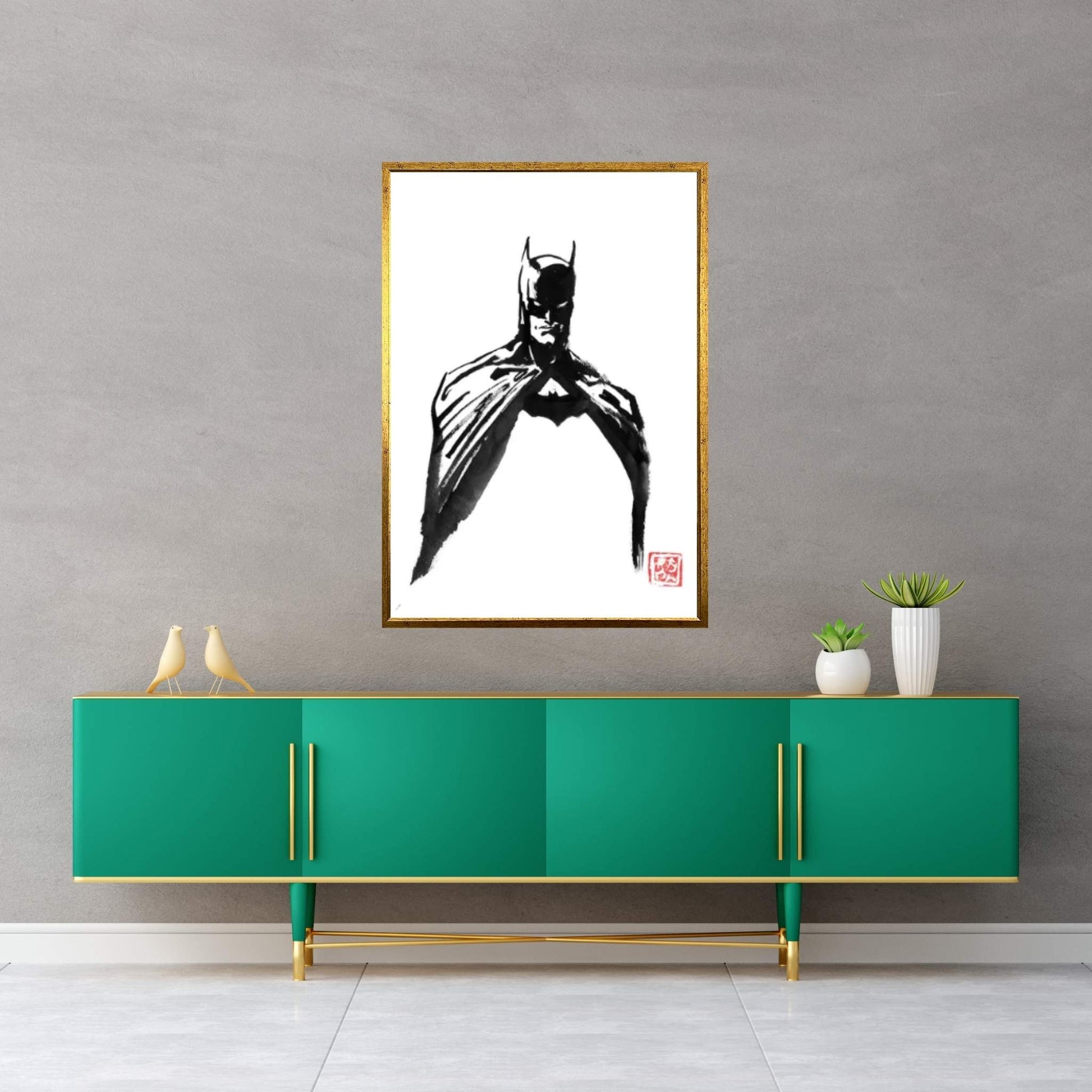 Inner Batman Canvas Wall Art - Y Canvas