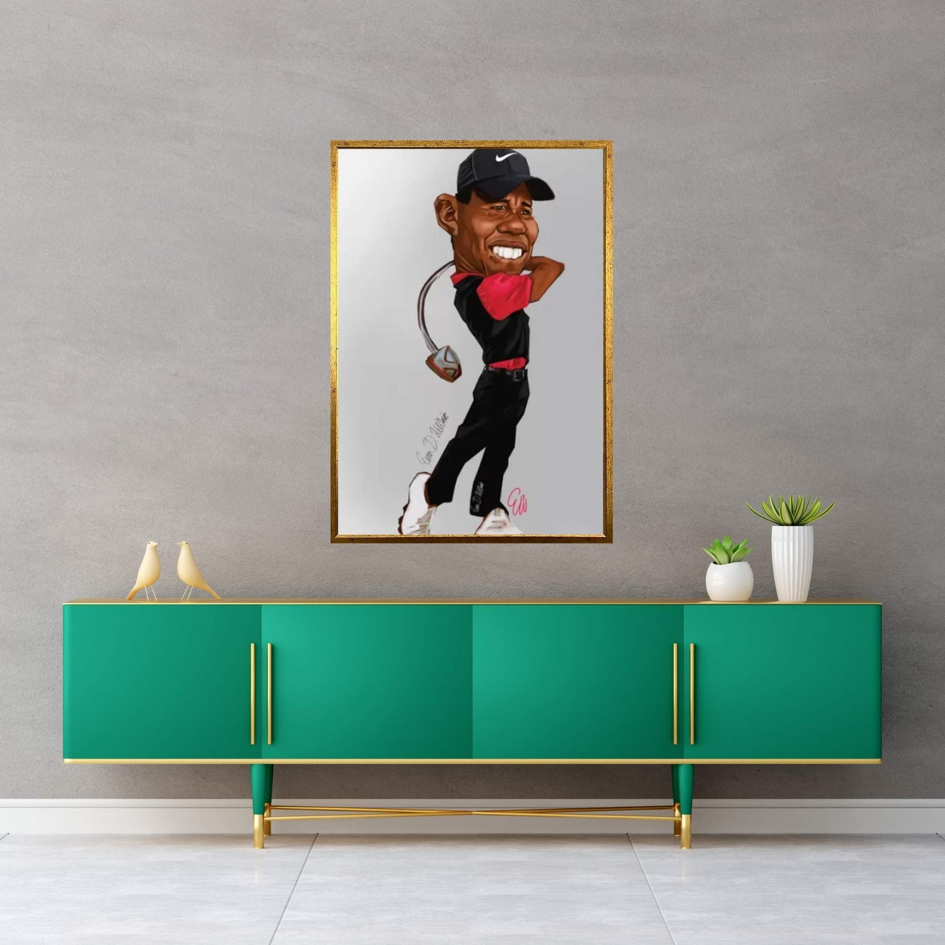 Tiger Woods Canvas Wall Art - Y Canvas