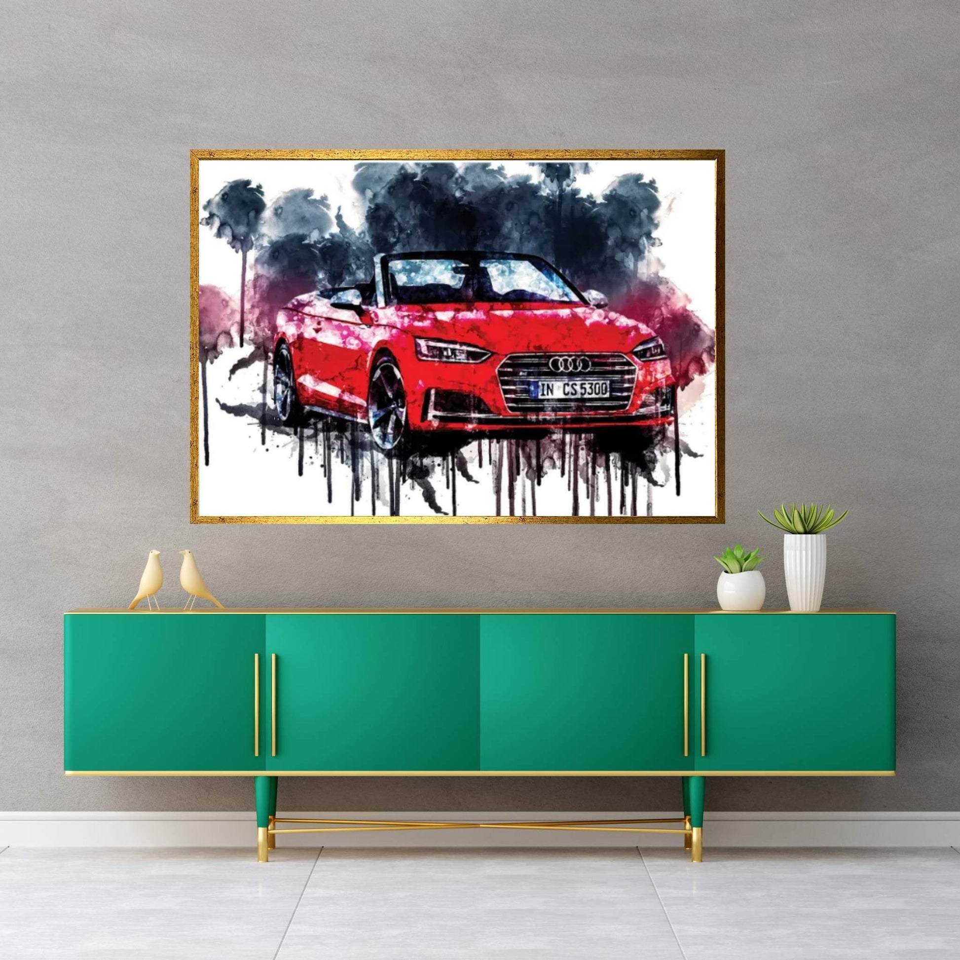 2017 Audi S5 Cabriolet Canvas Wall Art - Y Canvas