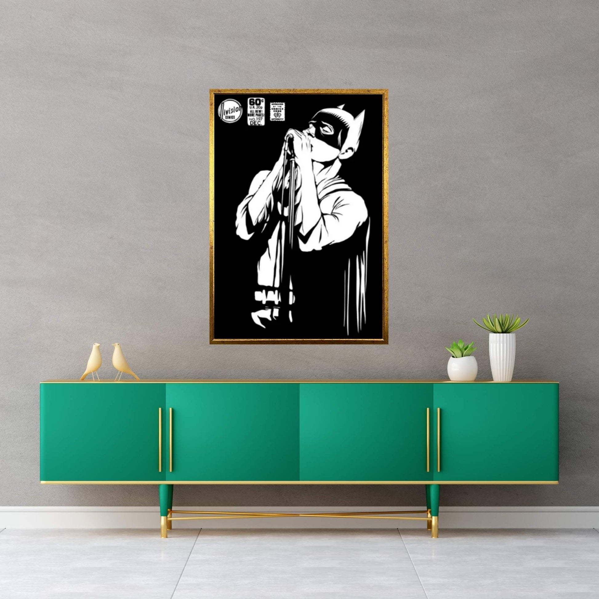 Post-Punk Shadowplay B&W Edition Canvas Wall Art - Y Canvas