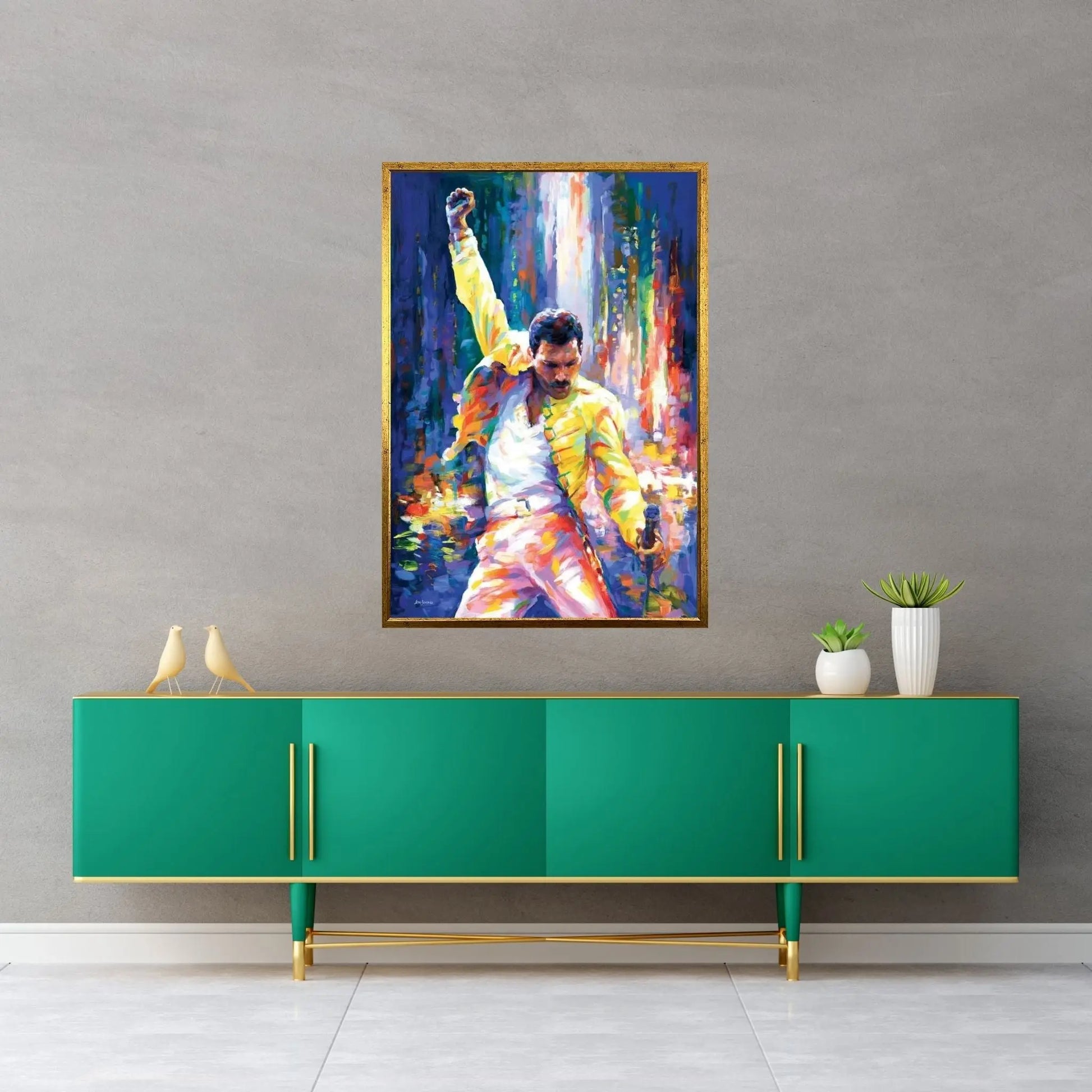 Freddie Mercury Canvas Wall Art - Y Canvas