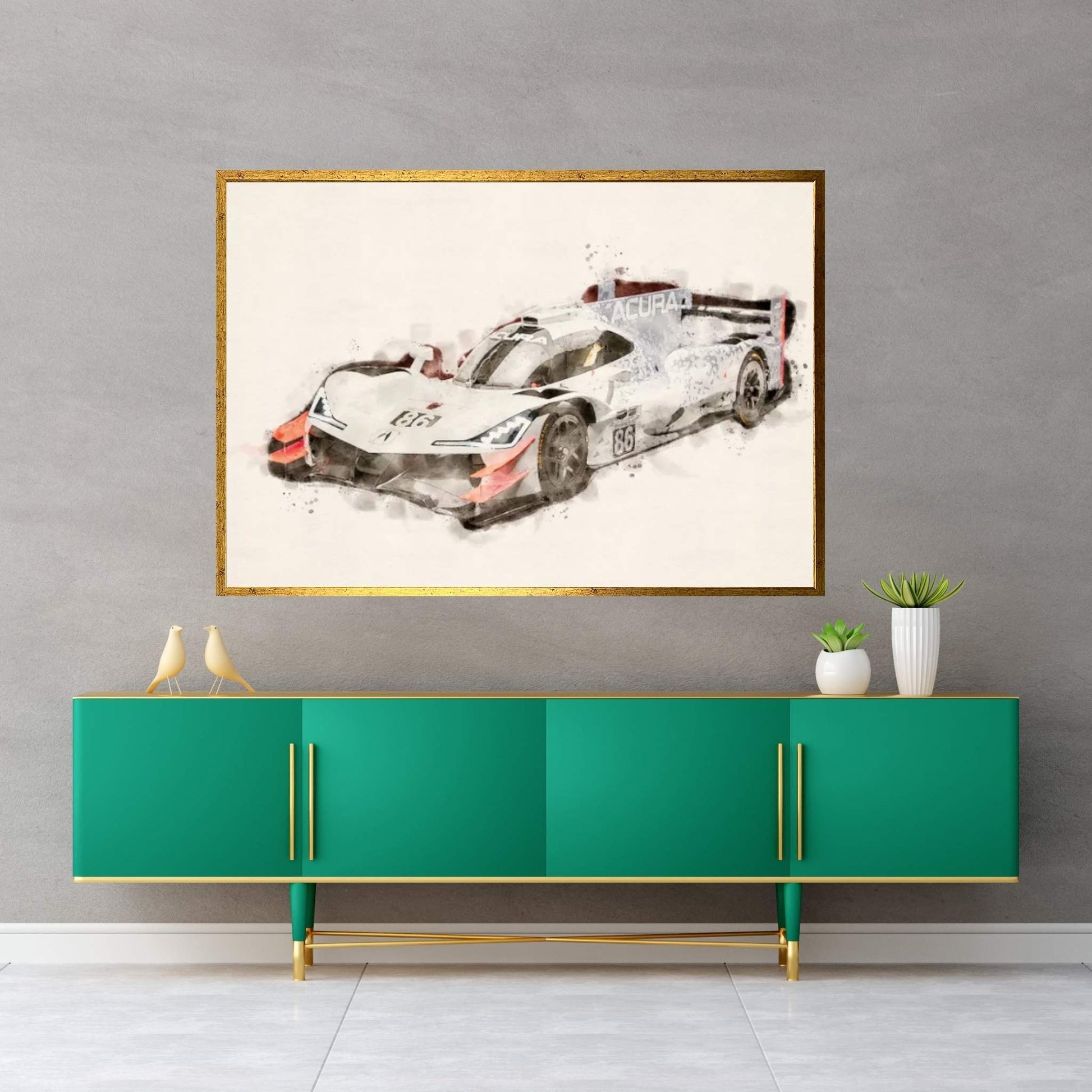 Acura Formula 1 Tuning Canvas Wall Art - Y Canvas