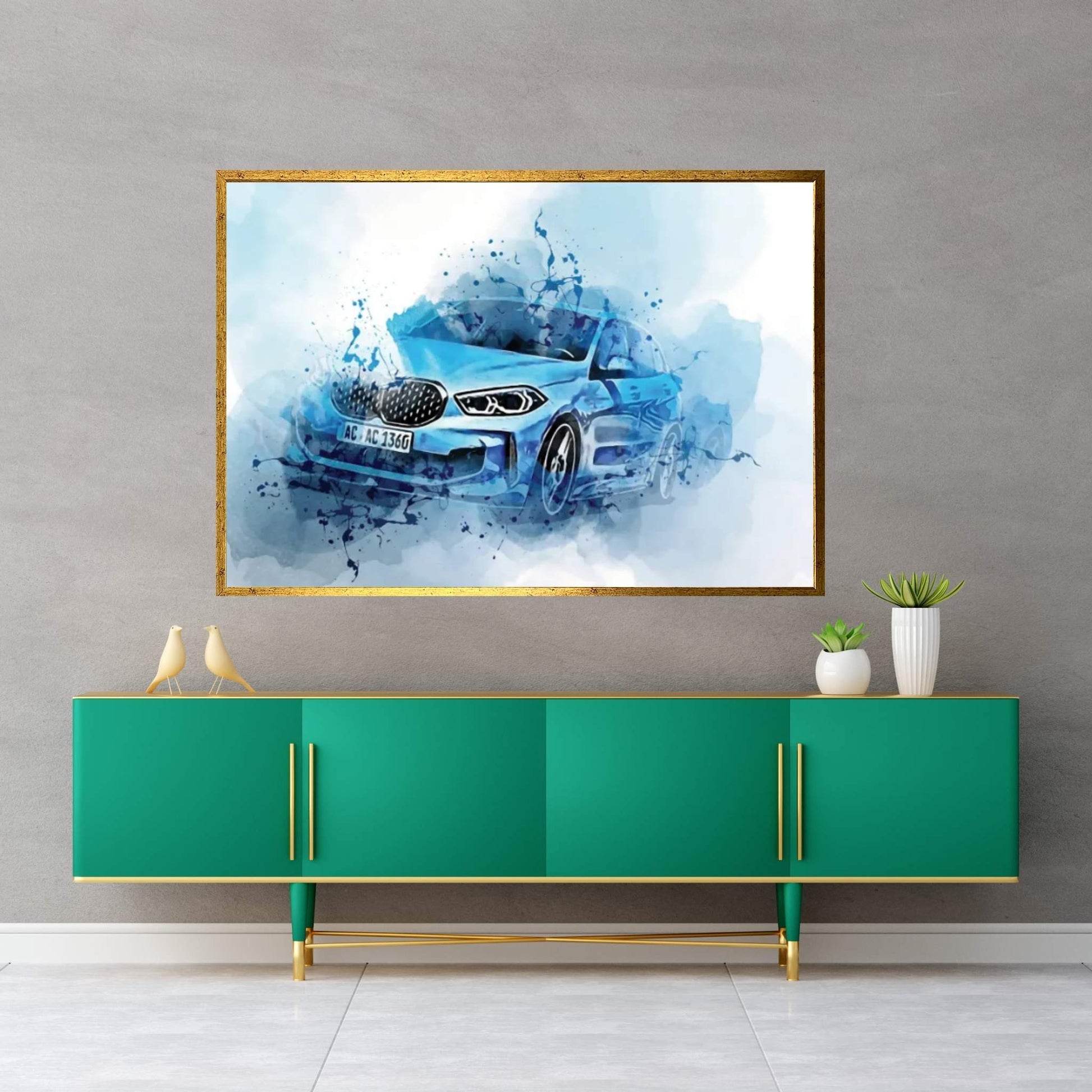 Ac Schnitzer BMW M135I Xdrive 2021 Canvas Wall Art - Y Canvas