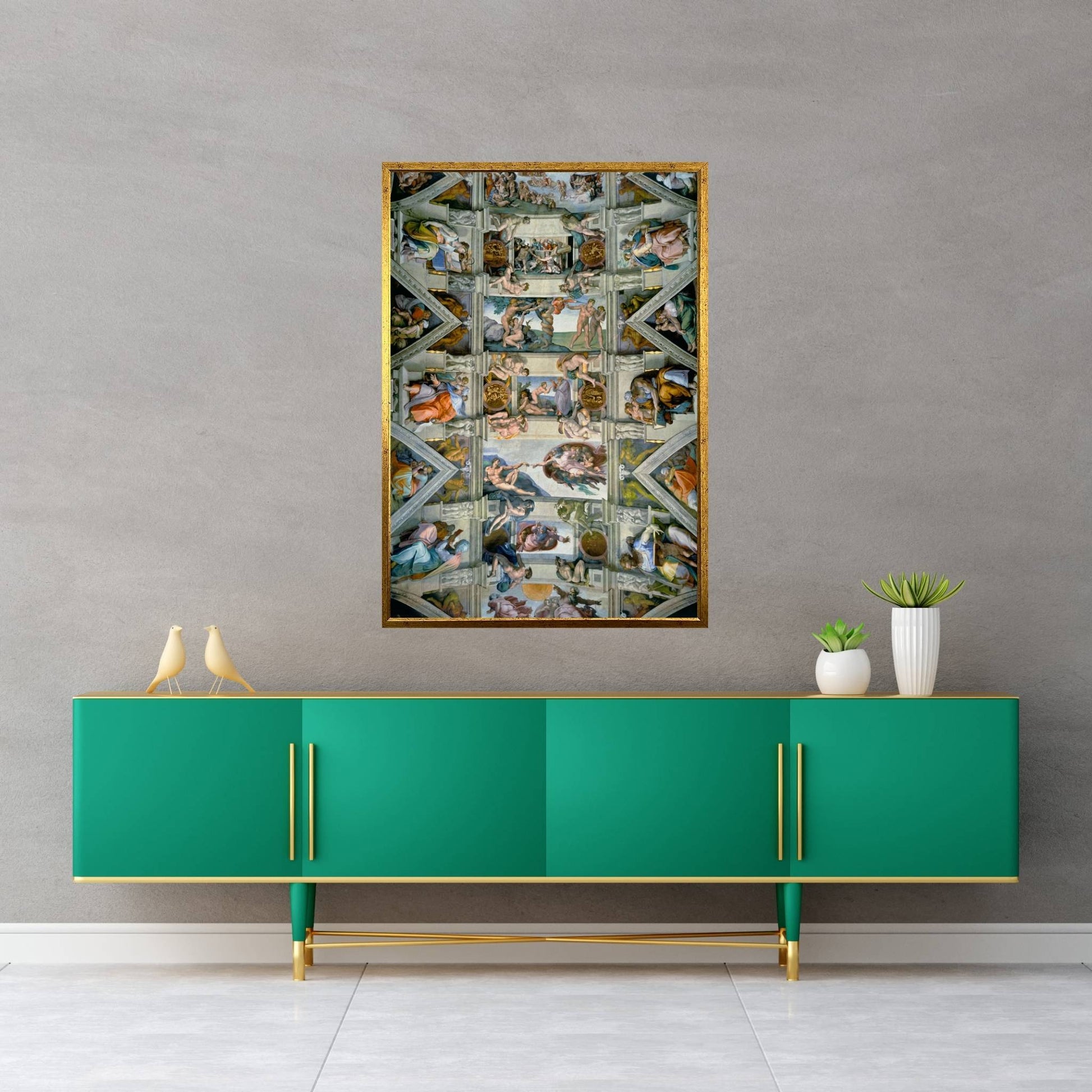 The Sistine Chapel Ceiling Canvas Wall Art - Y Canvas